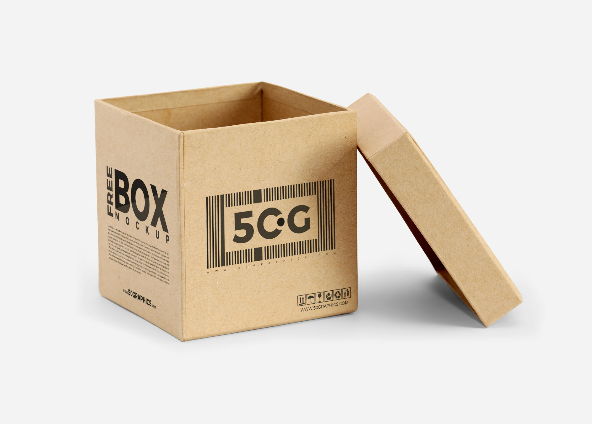 Cool Open Box Mockup, PSD, Free Download