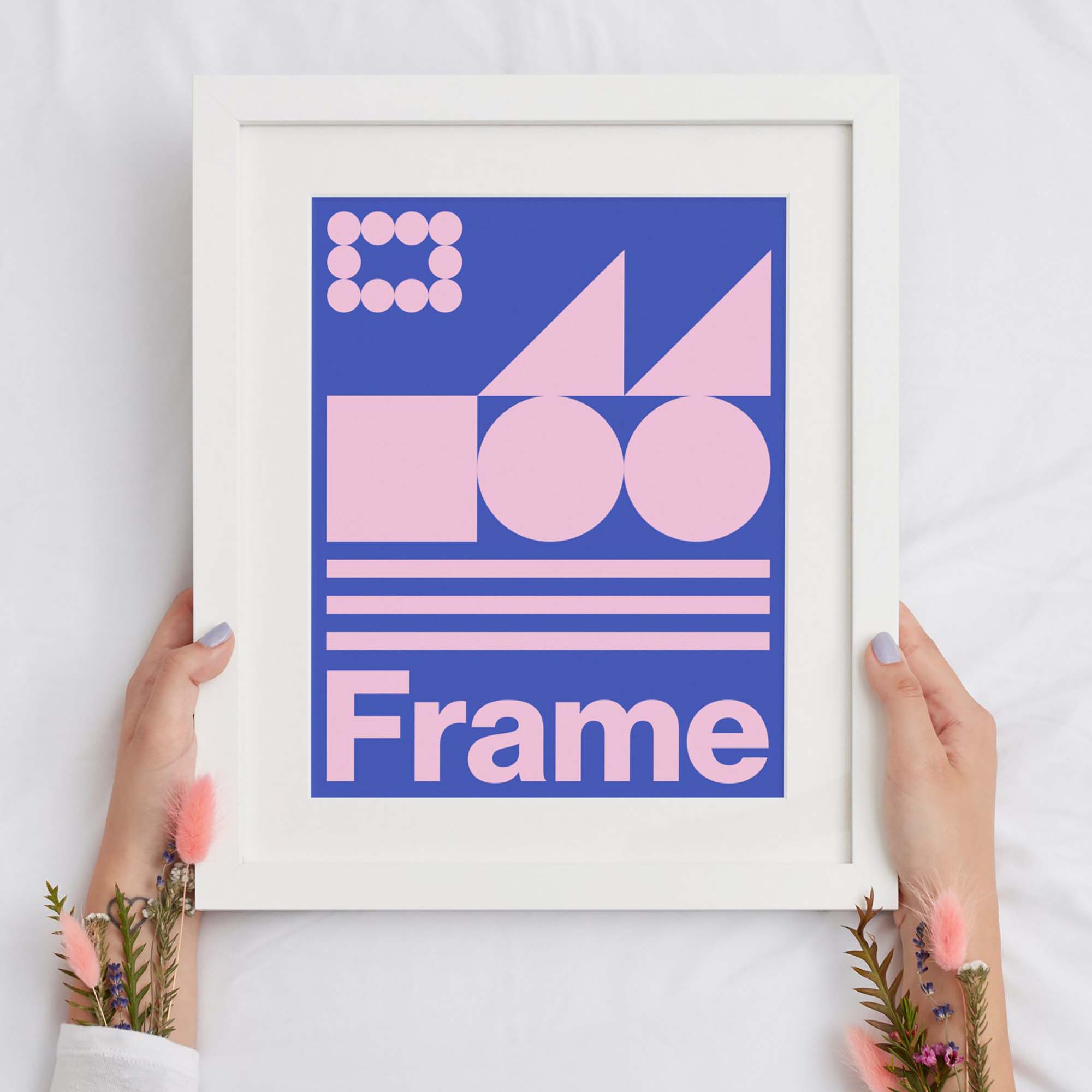 Frame Mockup - White Picture Frame - Empty Frame - Poster Mock up -  Photoshop PSD - Vector EPS - Instant Download - Commercial Use
