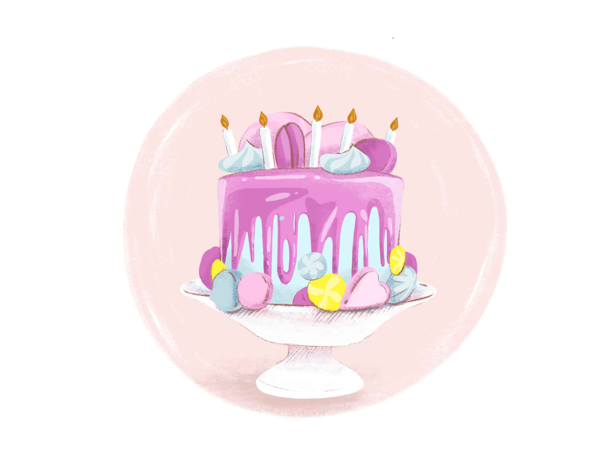 birthday cake free download illustration