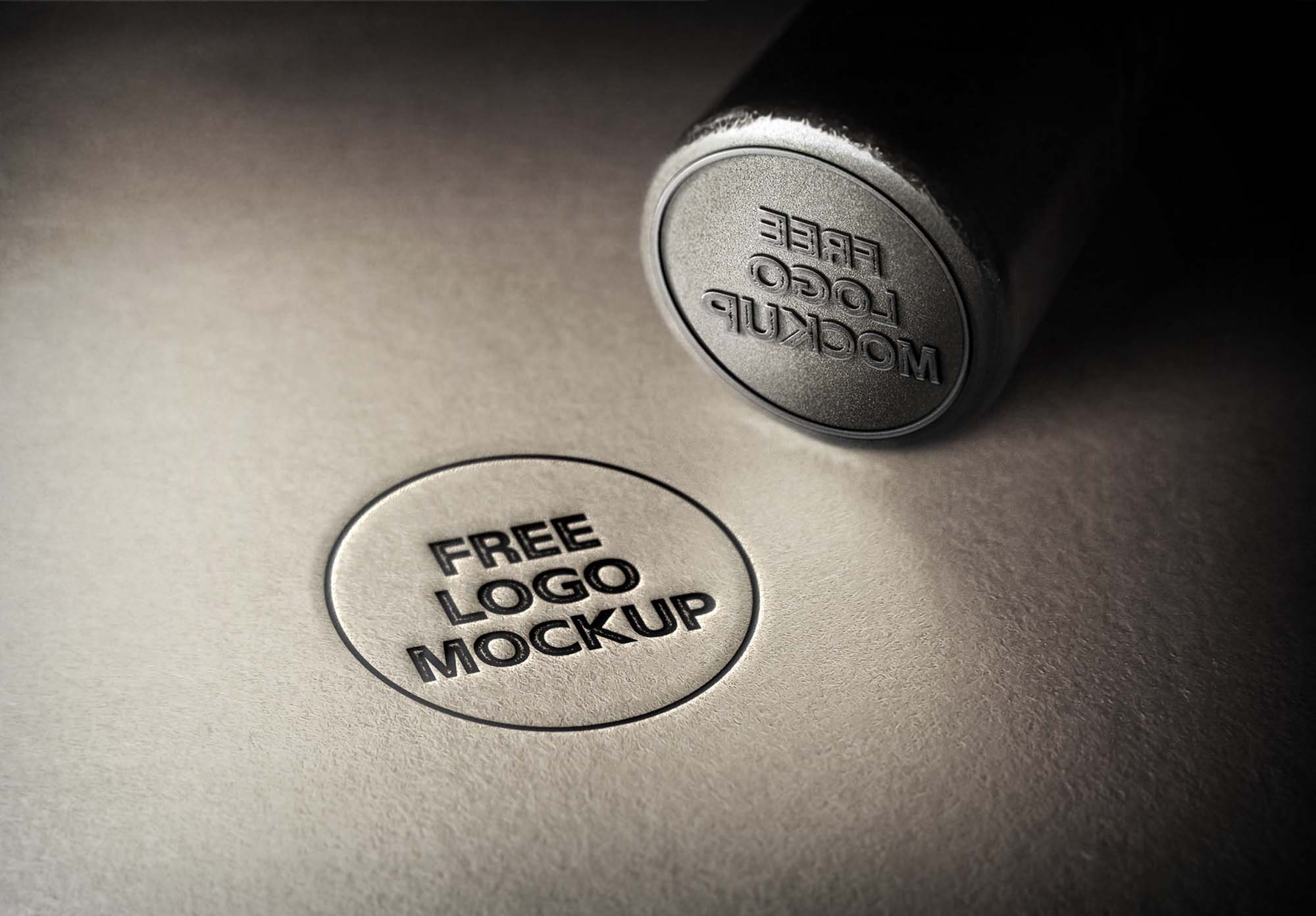 Download Metal Logo Stamp Mockup (Free) by Sancita Haque's