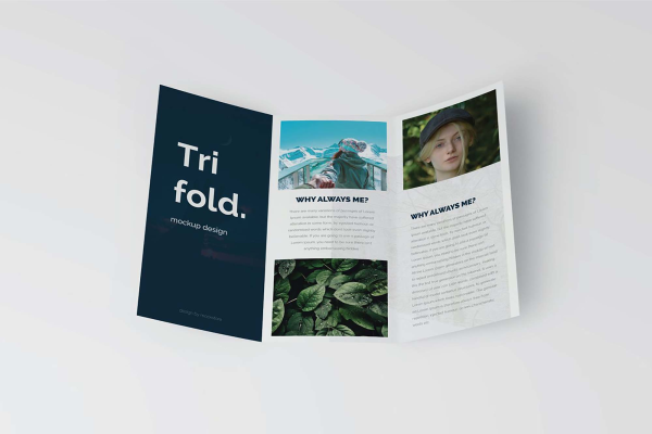 Trifold Brochure Mockups