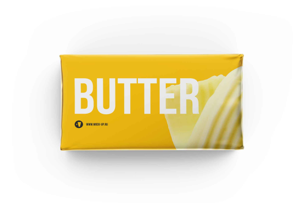 Butter Block Packaging Mockup