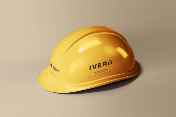 Simple Construction Helmet Mockup