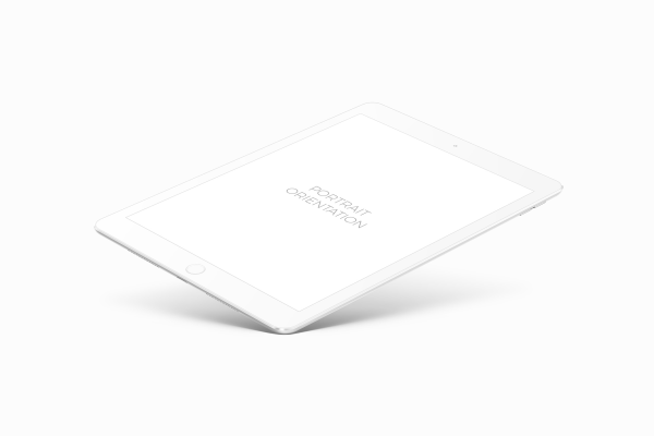 White iPad Pro 9.7 Mockup