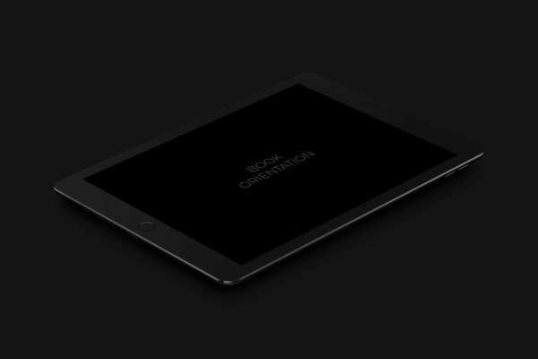 iPad Pro 9.7 Dark Mockup