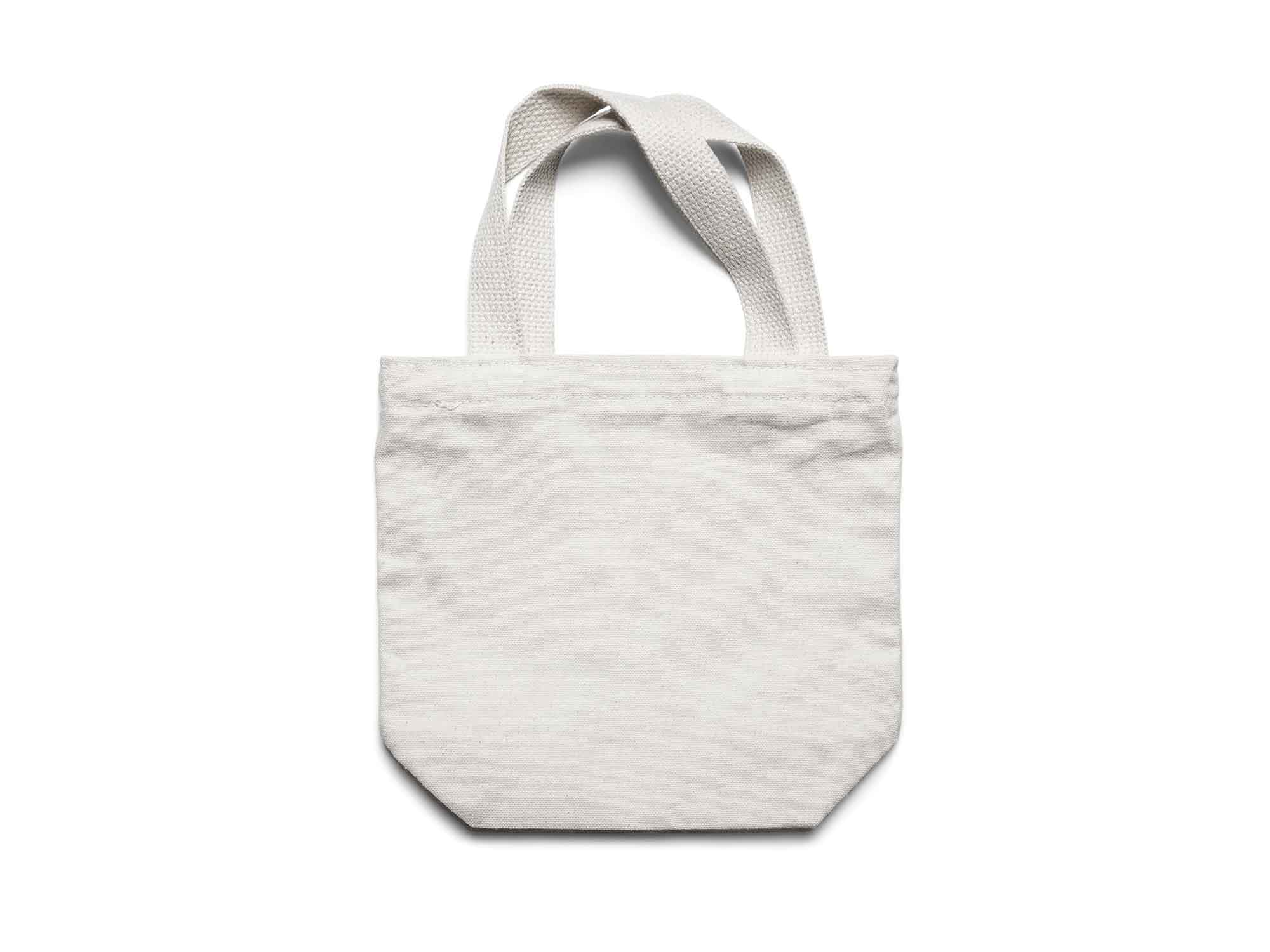 Download Small Canvas Tote Bag PSD Mockup (Free) by Graphic Burger