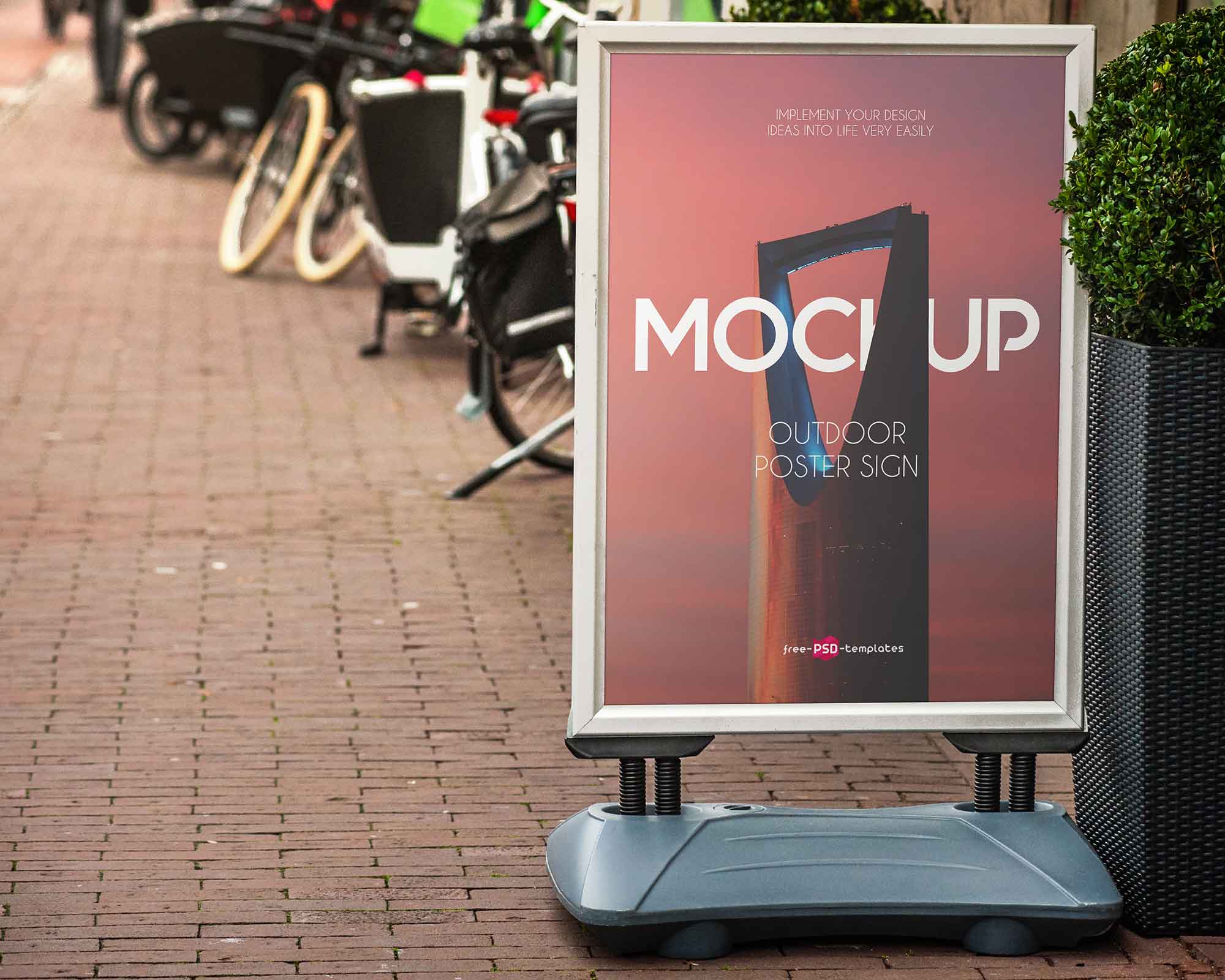 Outdoor Poster Sign Mockup