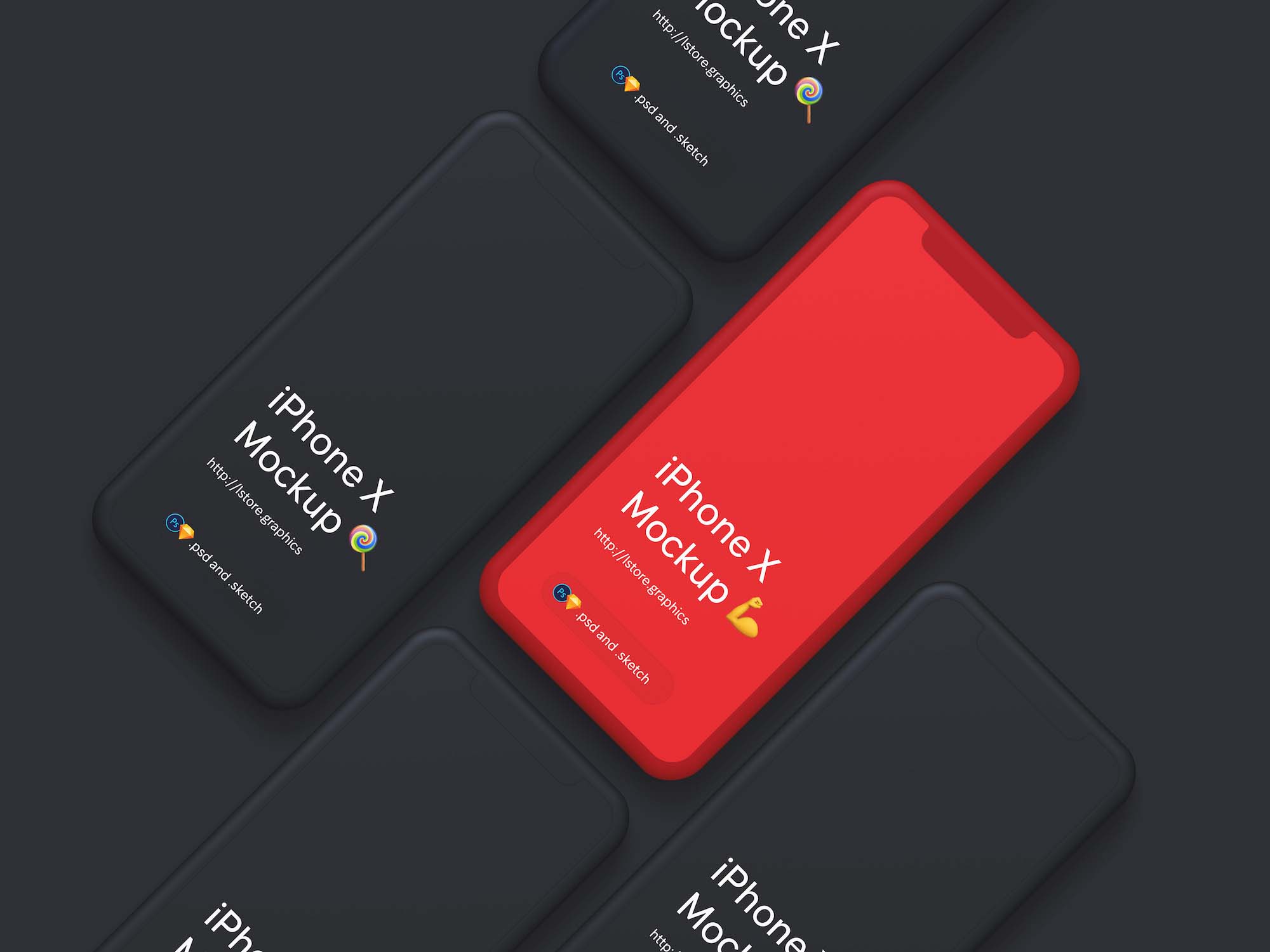 Download Simple iPhone X PSD Mockups (Free) by LS Graphics