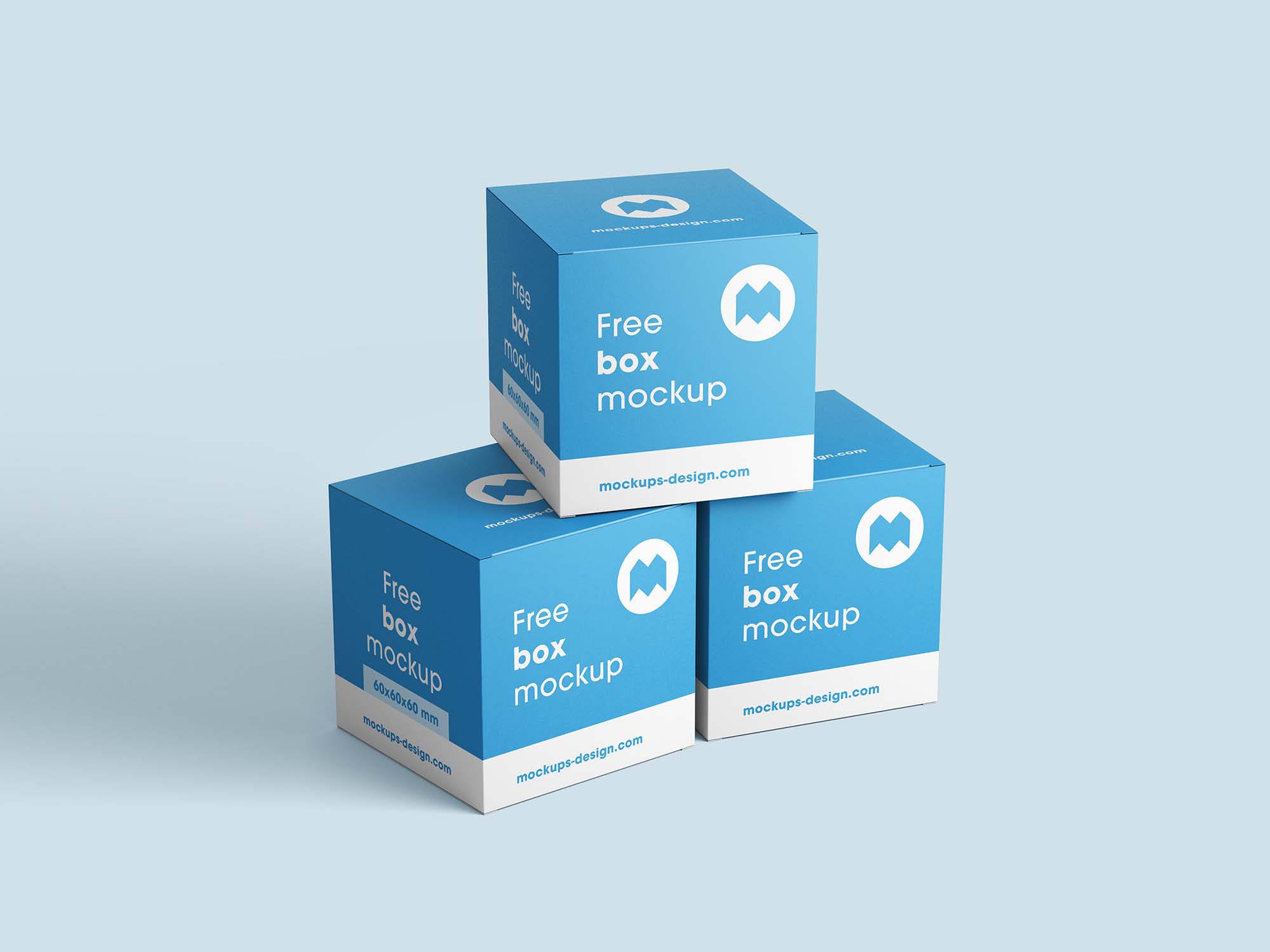 Square Boxes PSD Mockup (Free) by Mockups Design
