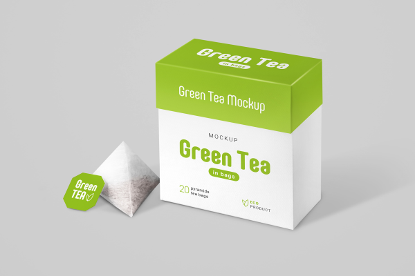 Tea Bags Packaging Mockup