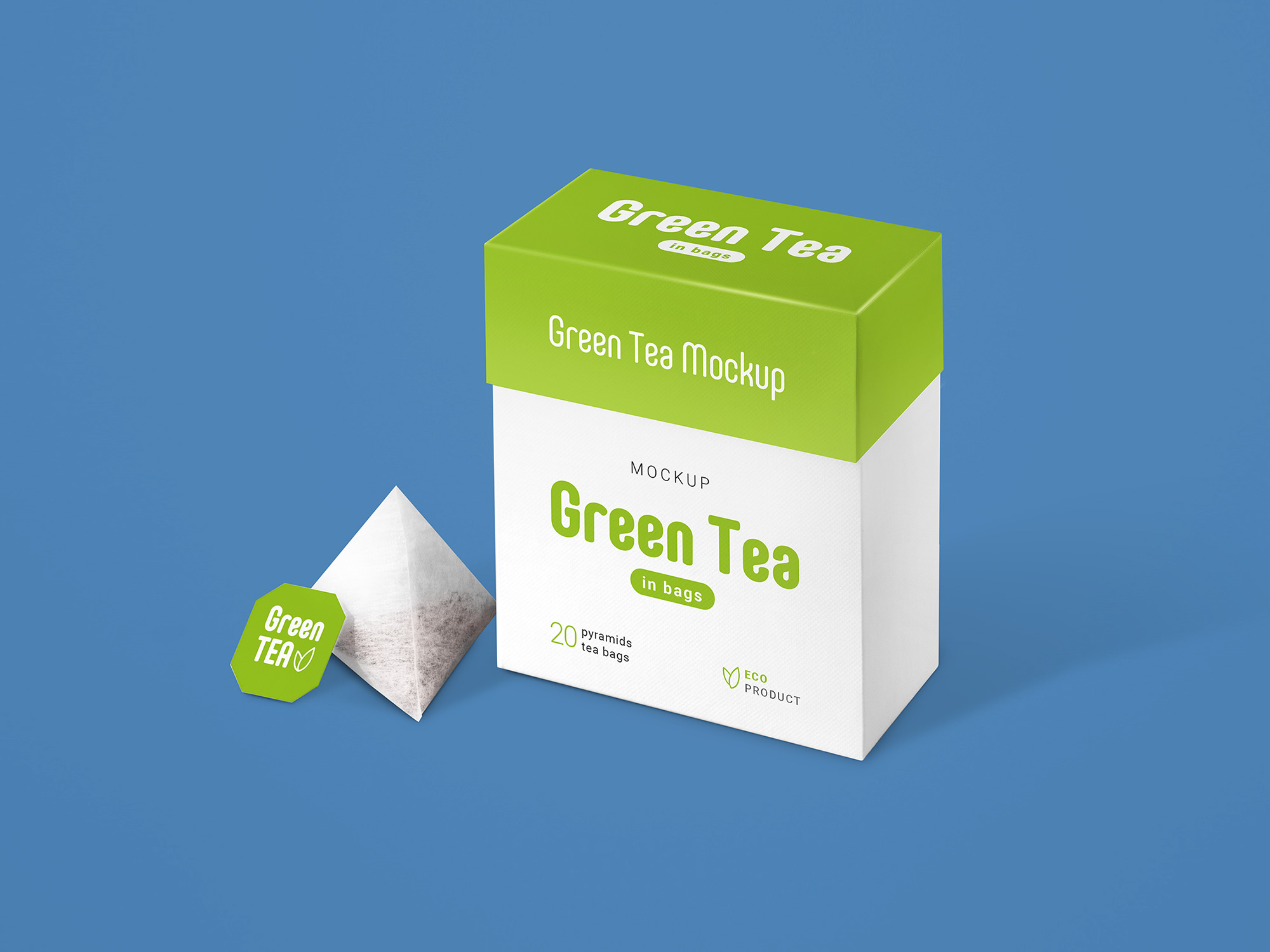 Download Tea Bags Packaging PSD Mockup (Free) by Free PSD Templates