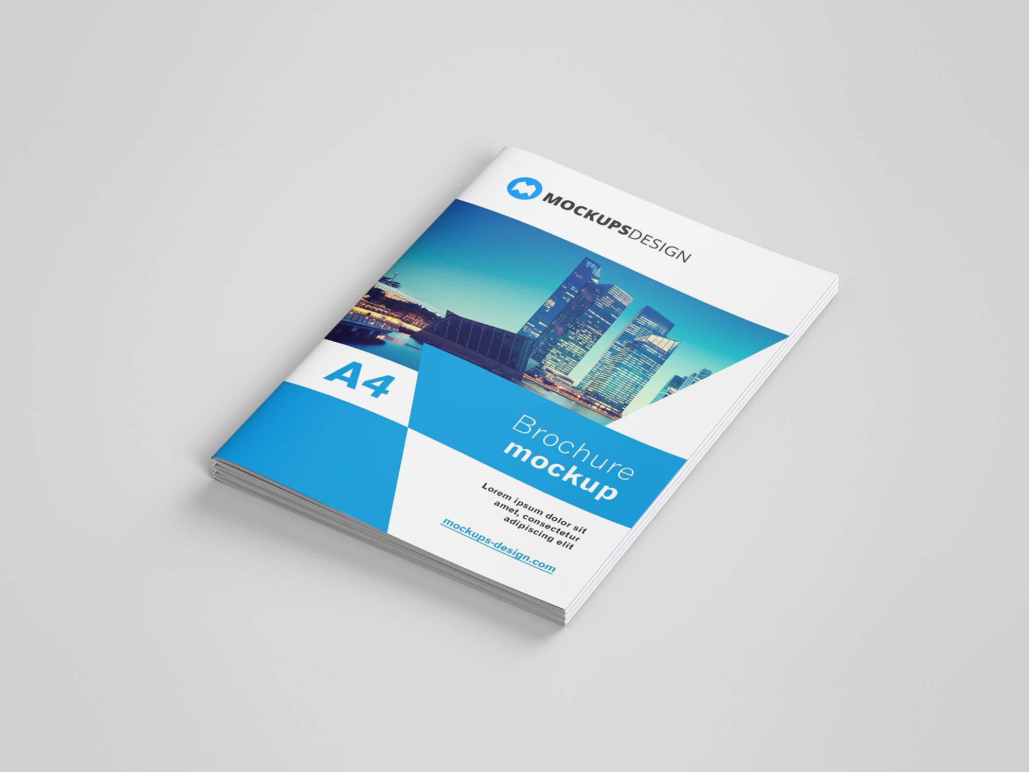 Download 8 A4 Brochure PSD Mockups (Free) by Mockups Design