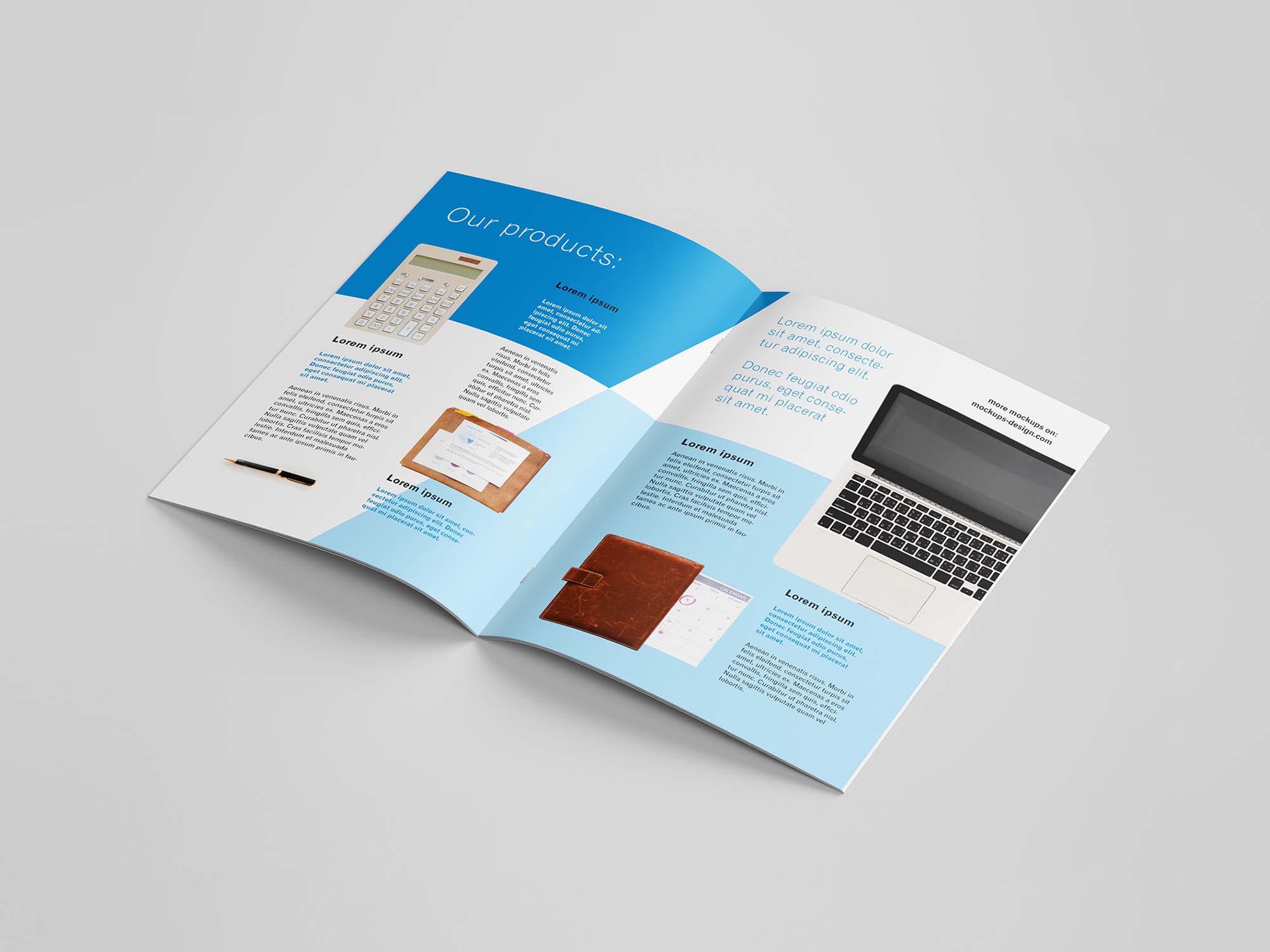 Download 8 A4 Brochure PSD Mockups (Free) by Mockups Design