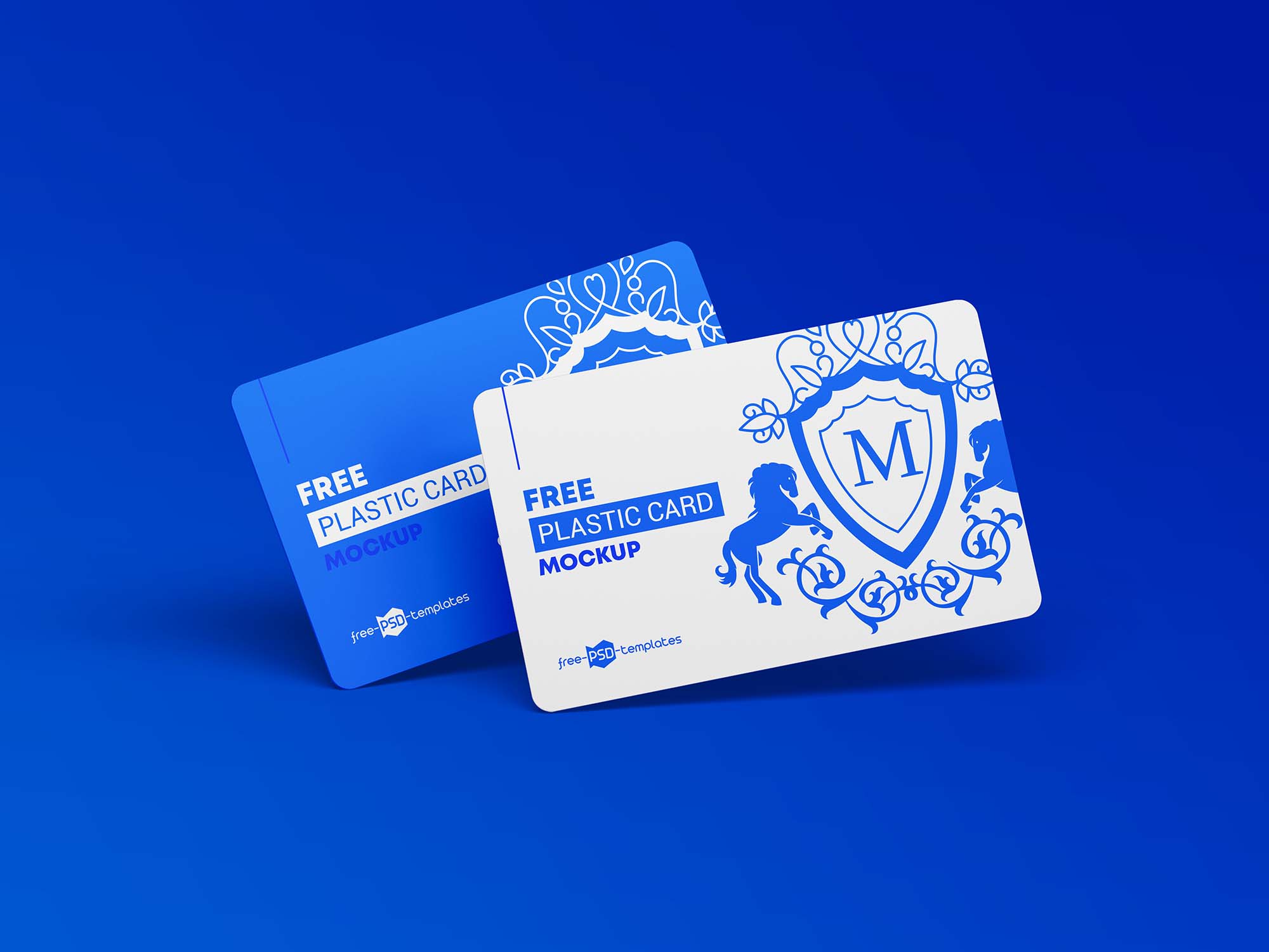 Plastic Cards PSD Mockup (Free) by Free PSD Templates