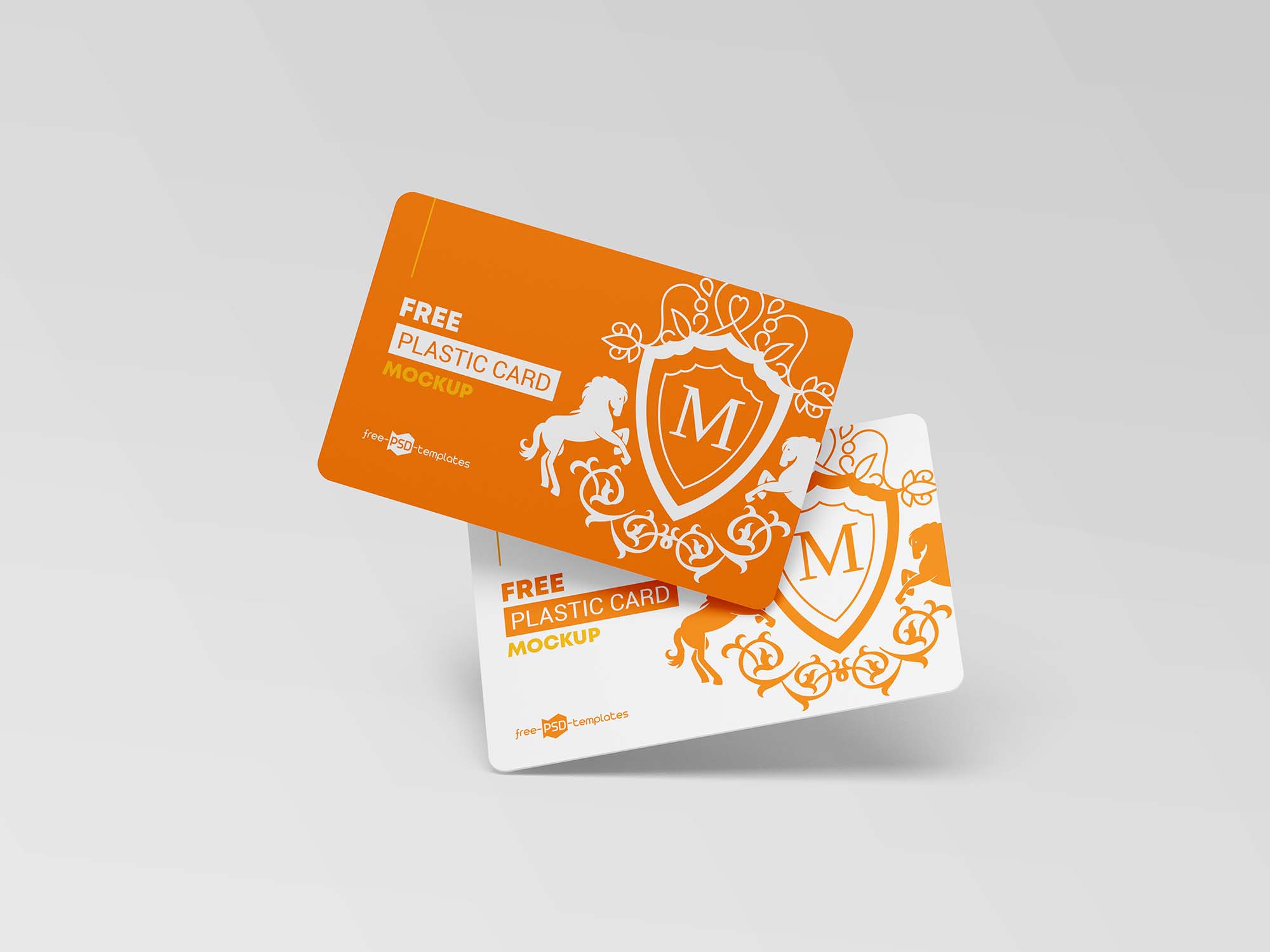 Plastic Cards PSD Mockup (Free) by Free PSD Templates