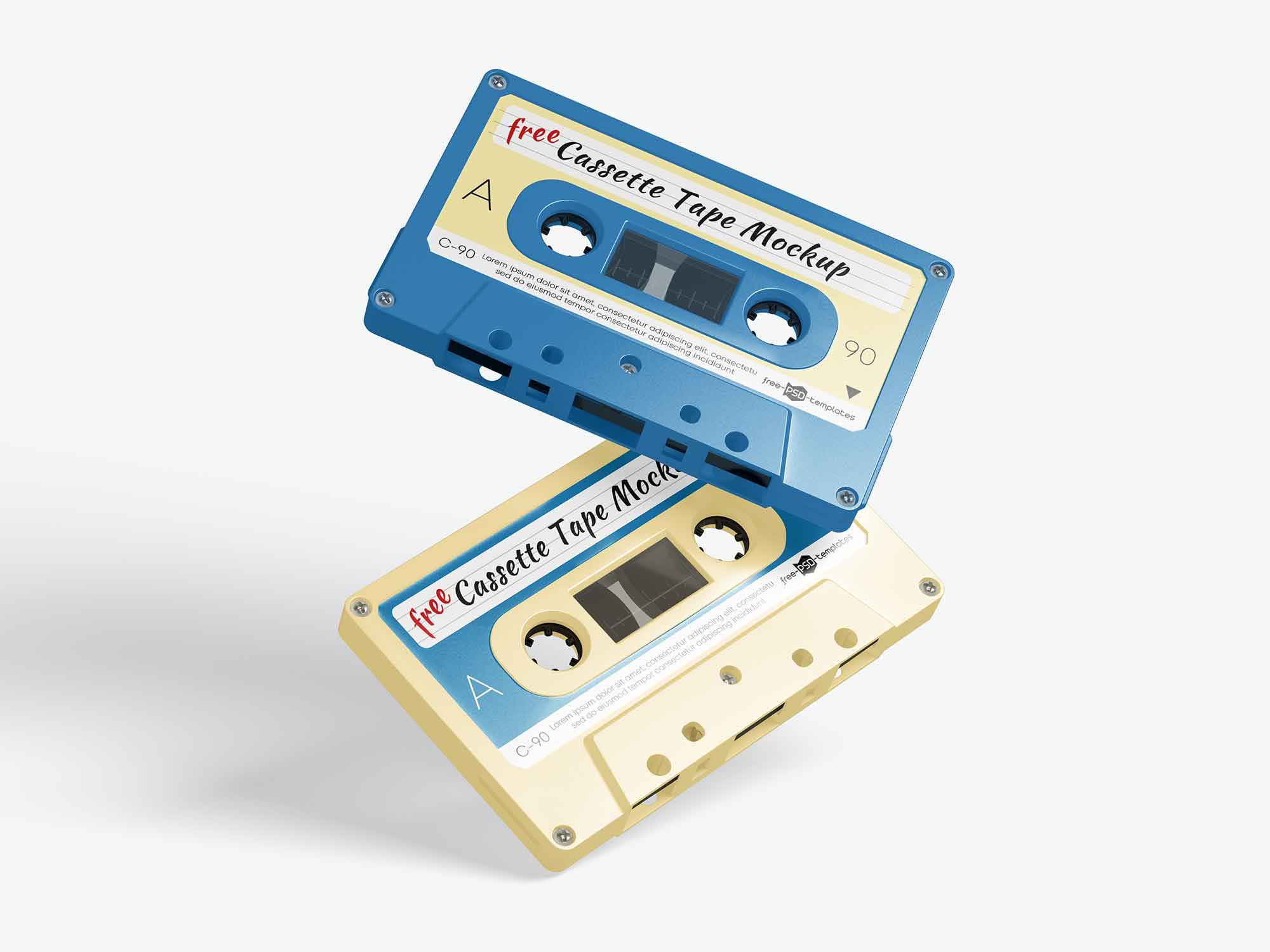 2 Cassette Tape Mockups