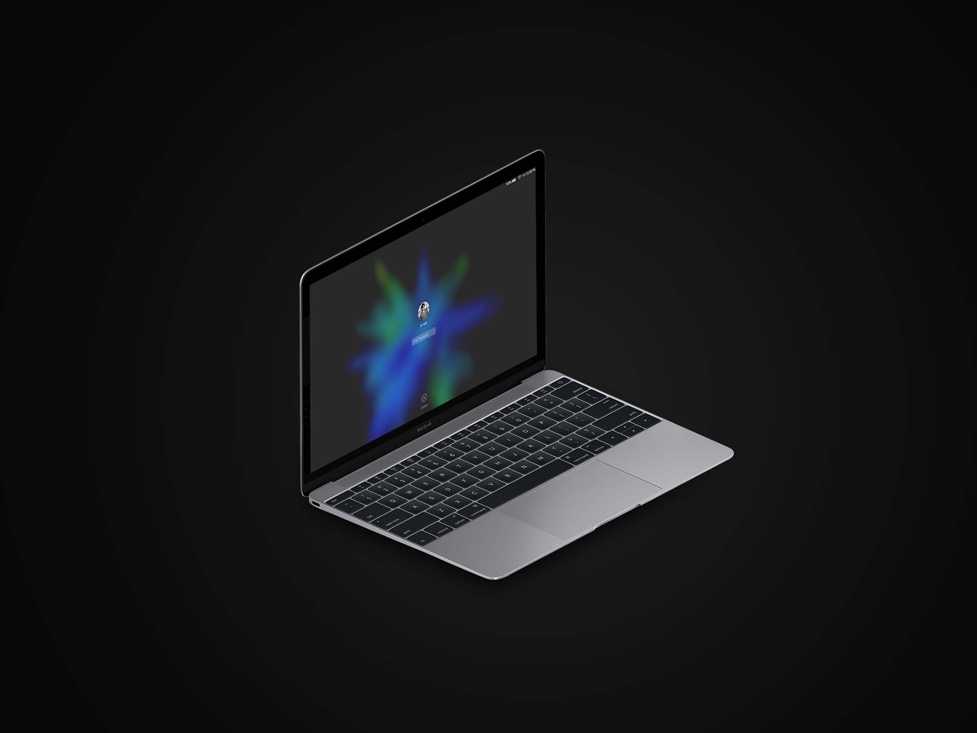 Download Isometric MacBook & iPad PSD Mockup (Free) by Ali Aziz