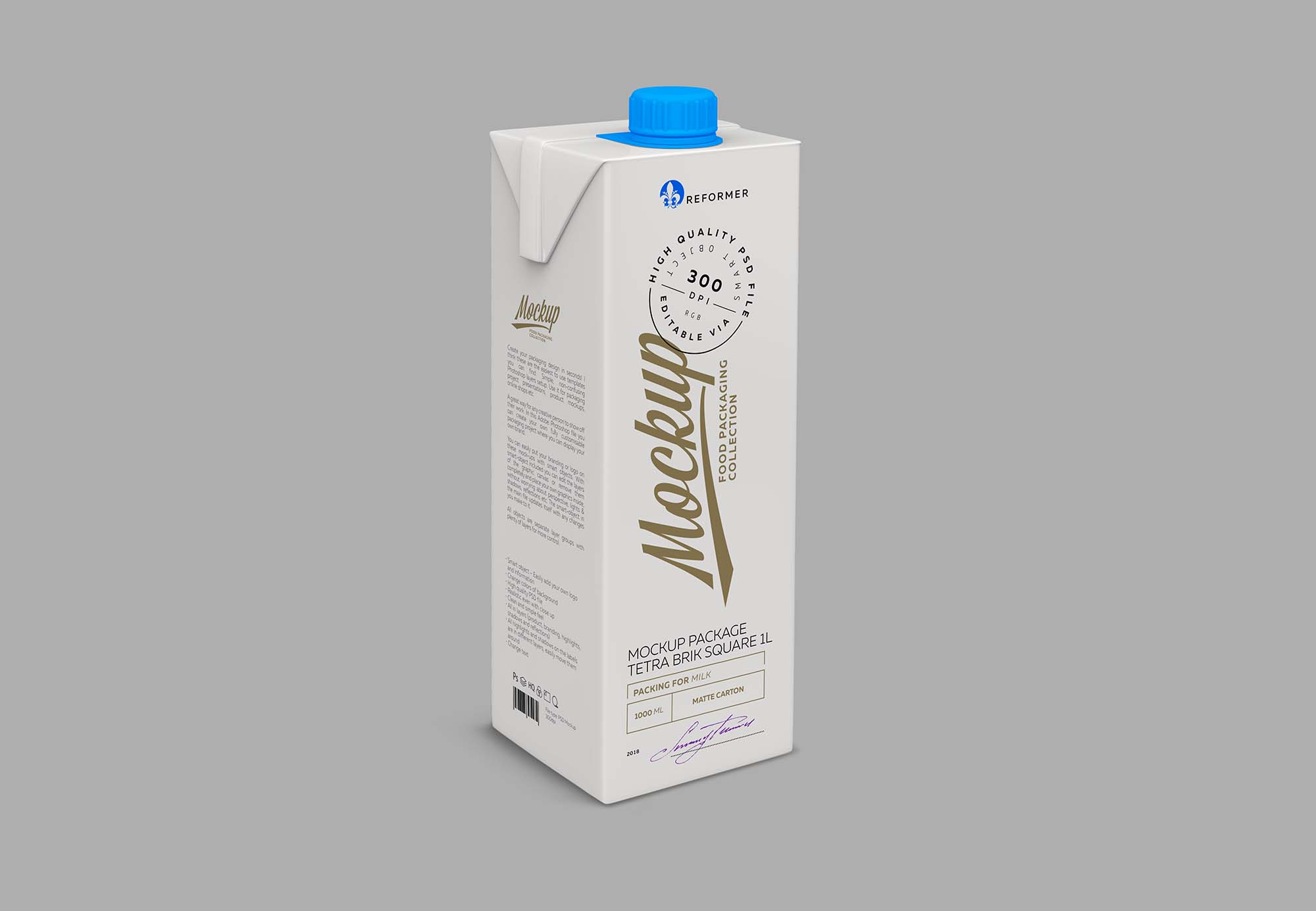 Milk Package Mockup