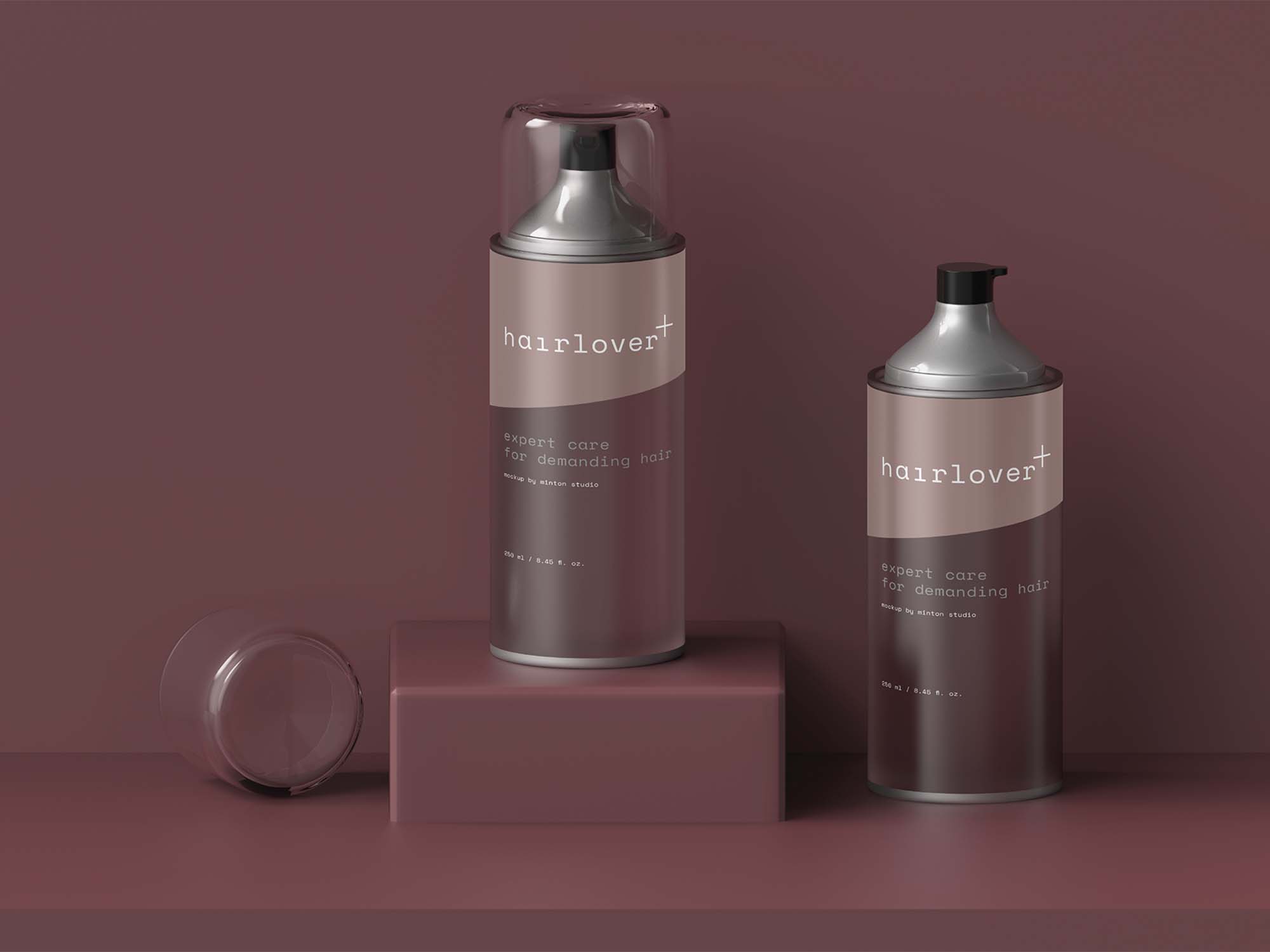 Hair Lover Bottle Mockup