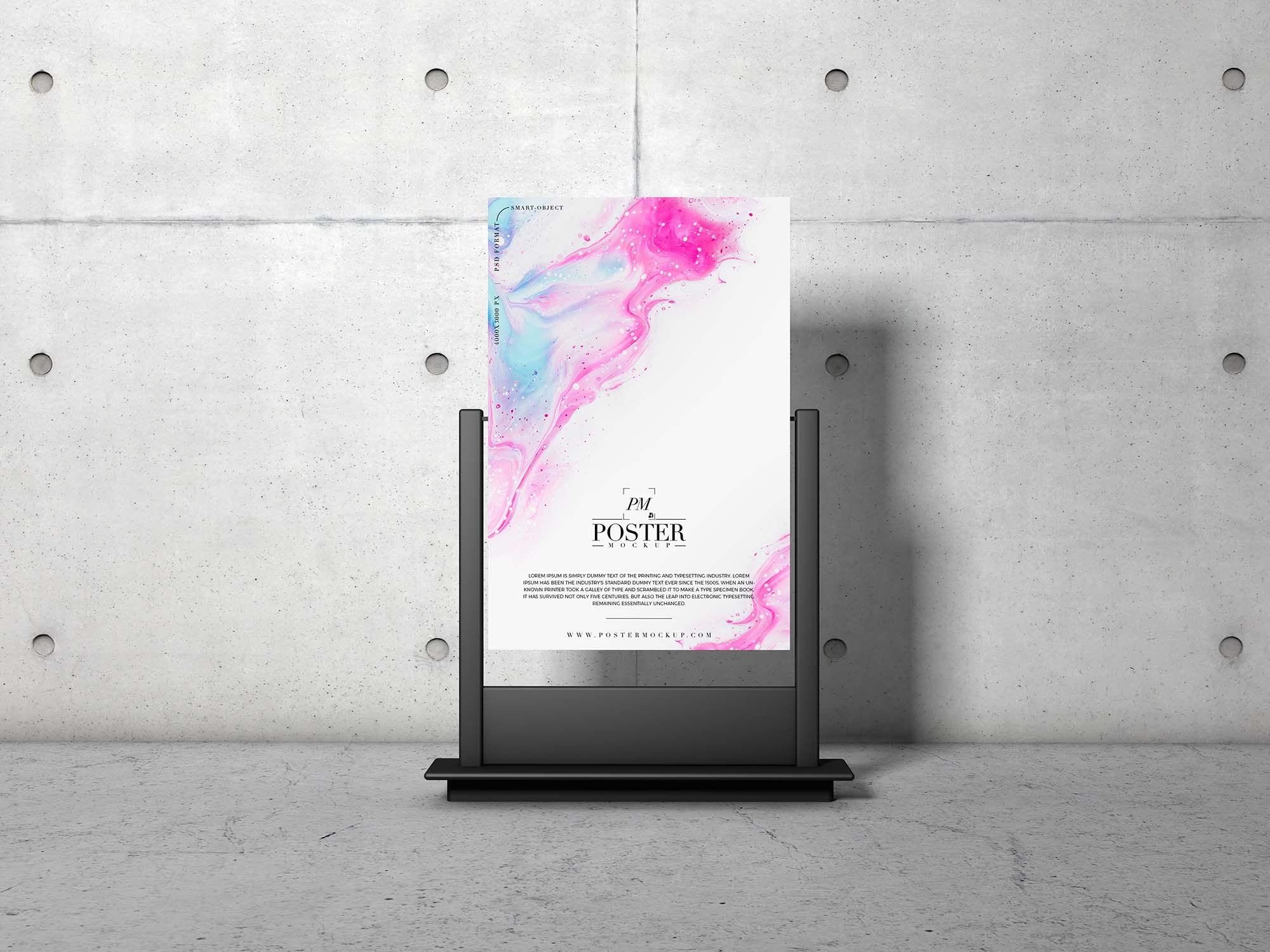 Advertising Stand Poster Mockup