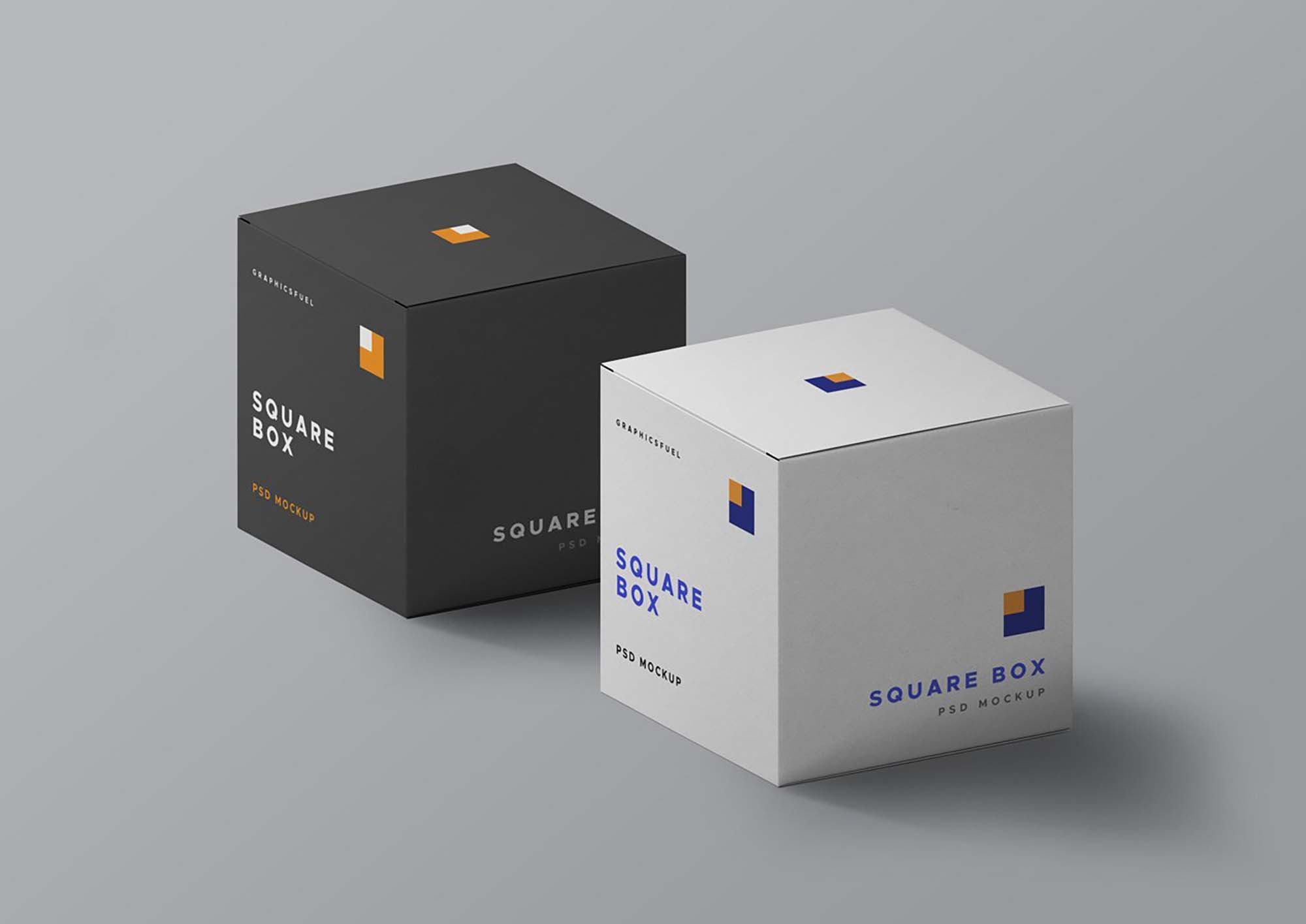 Square Box Mockup