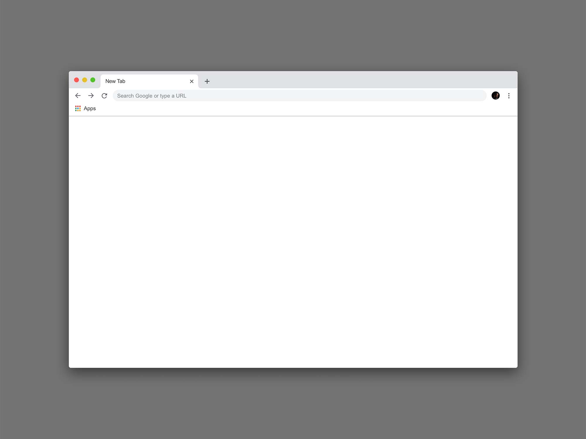 Google Chrome Browser Mockup