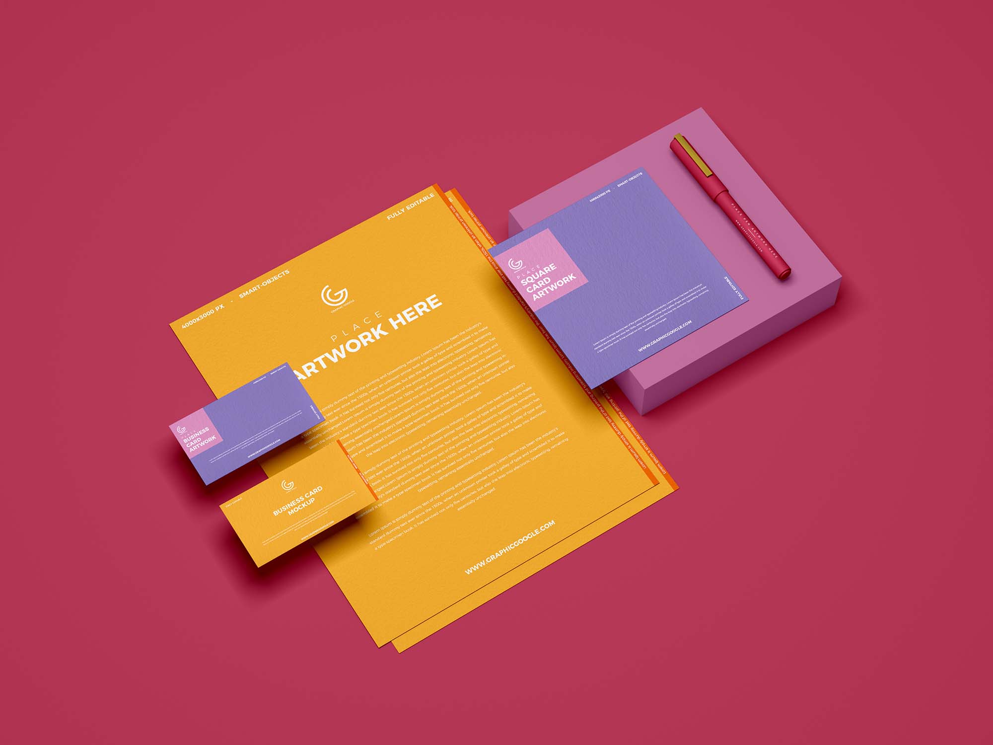 Branding Stationery Mockup Design 2019