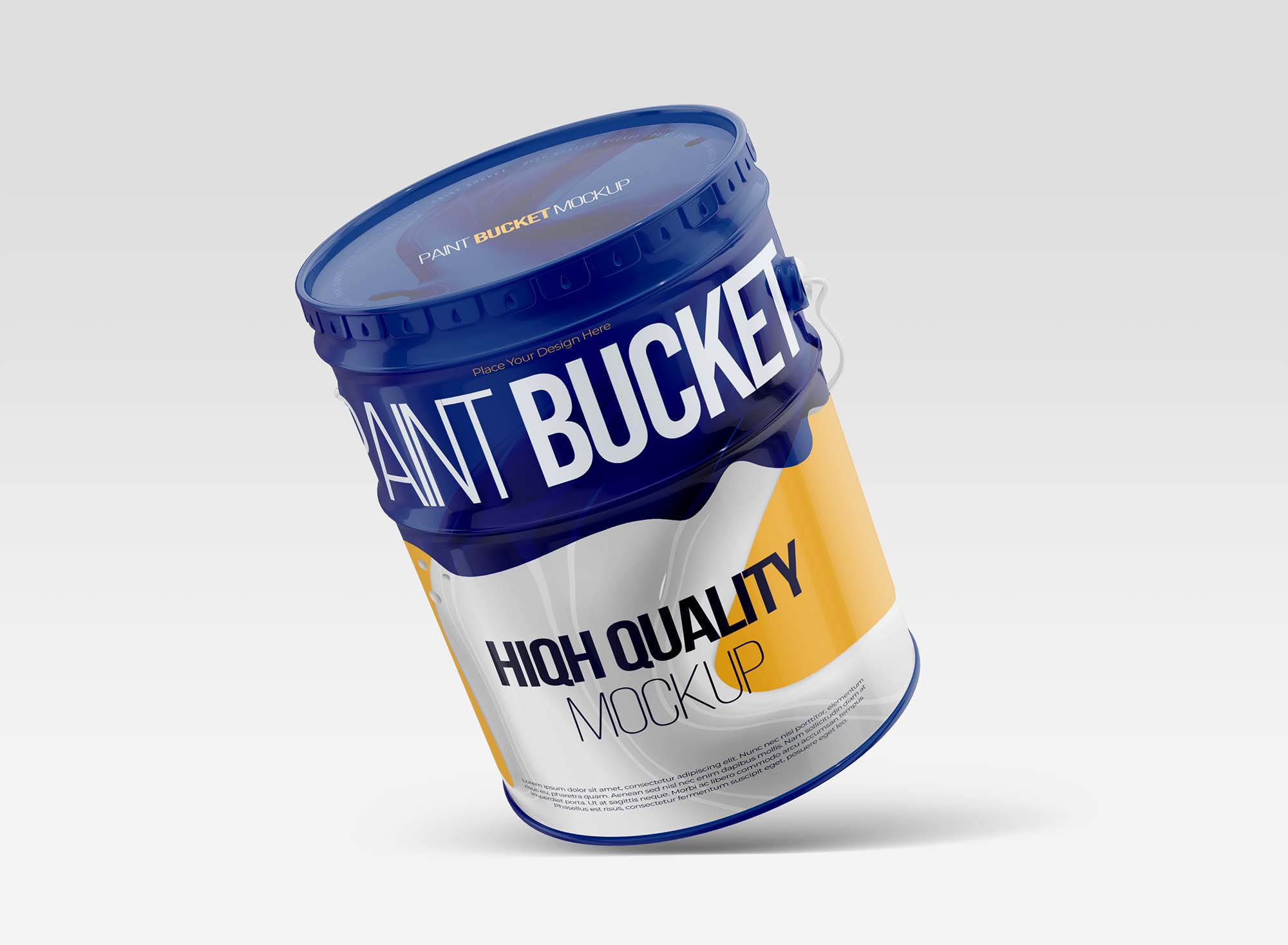 Paint Metal Bucket Hight Quality Mockup