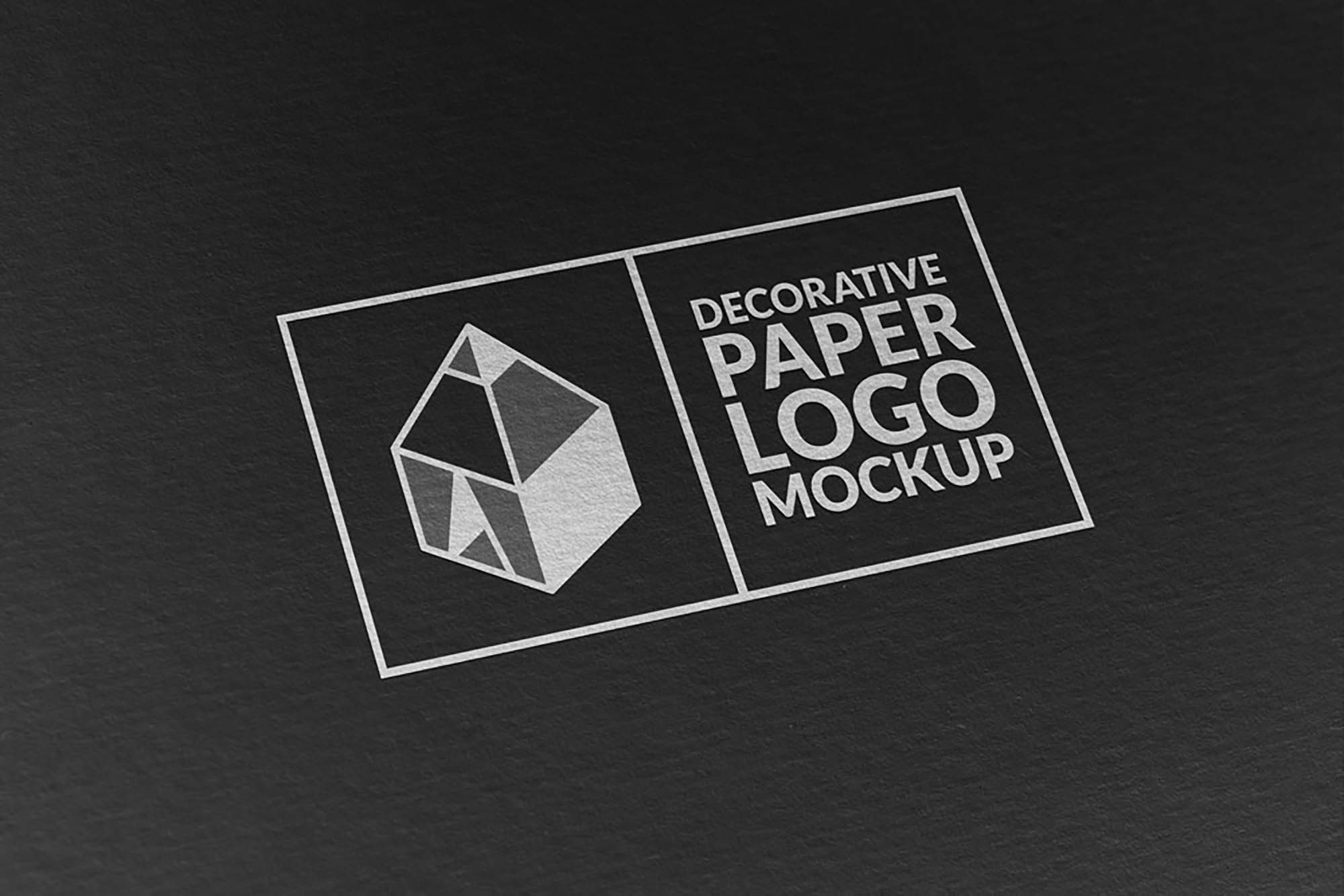 Download New Decorative Paper Logo Psd Mockup Free By Graphic Shelter