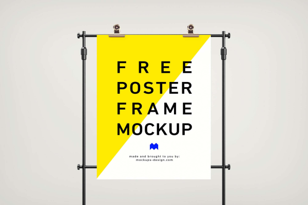 Standing Frame Poster Mockup