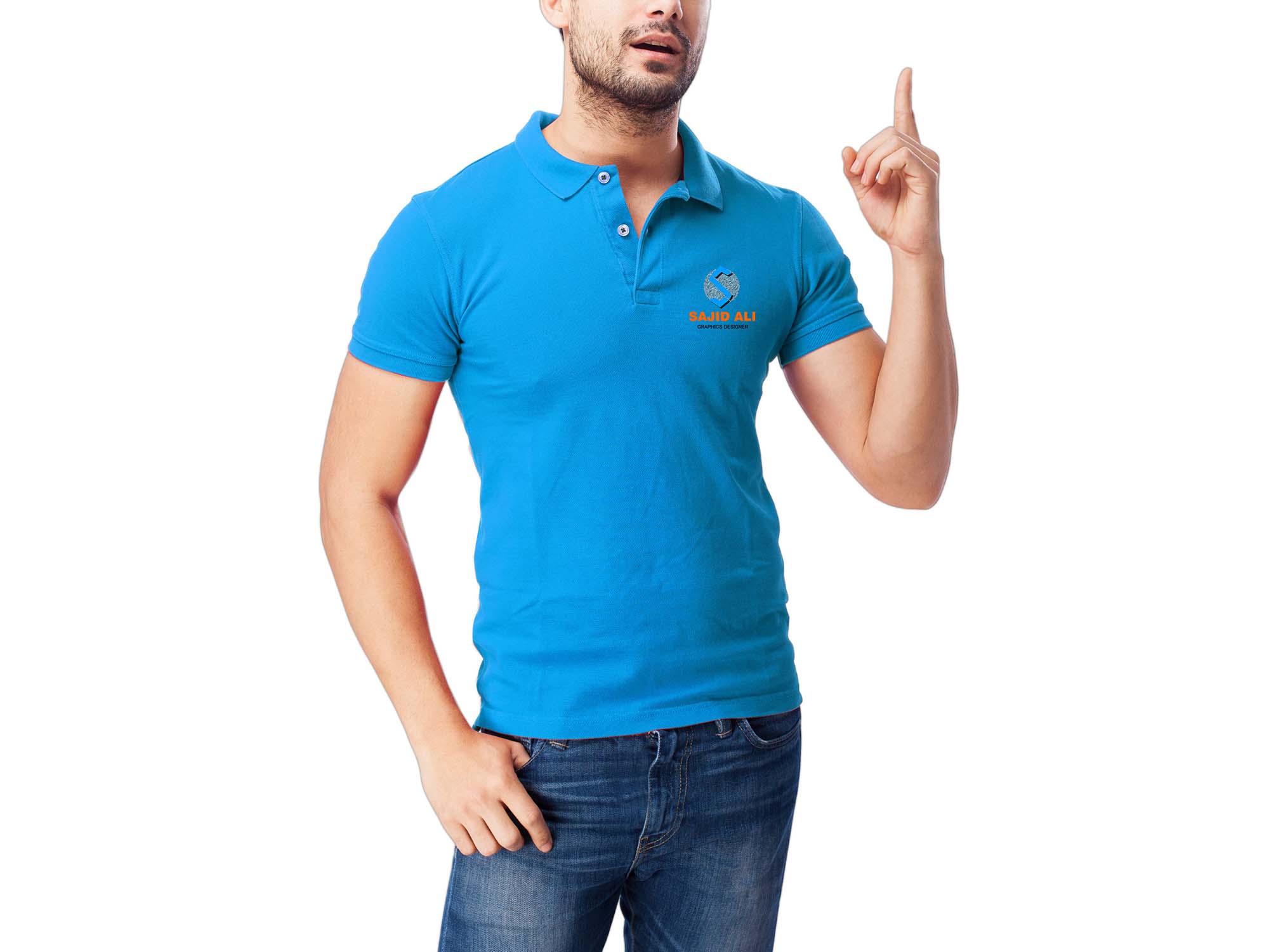 Download Man Polo T-Shirt PSD Mockups (Free) by Sajid Ali