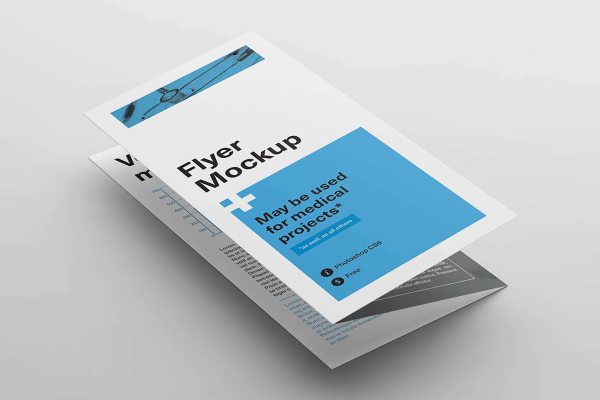 New Two Trifold Flyer Mockups