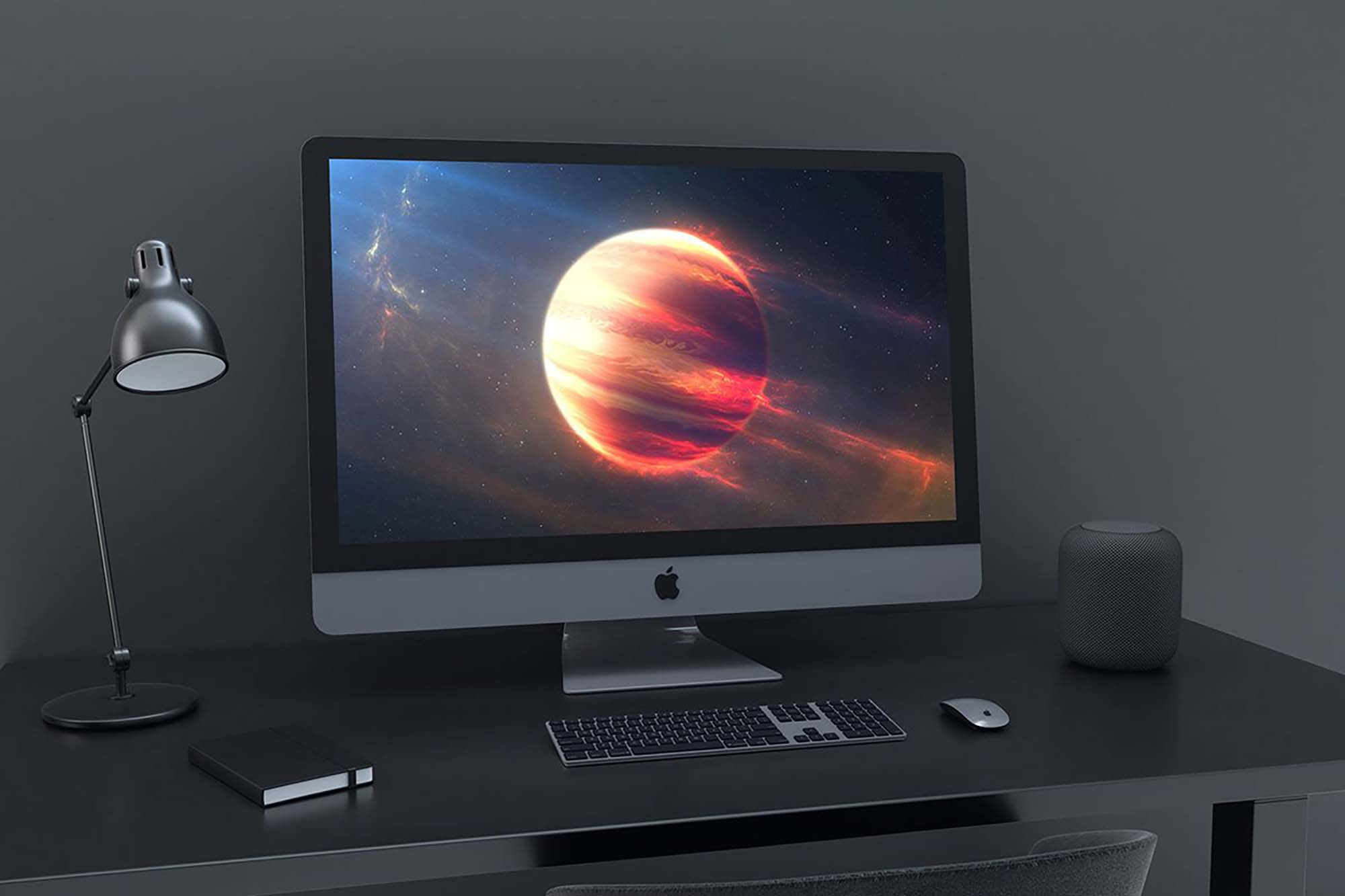 Grey iMac Pro Mockup