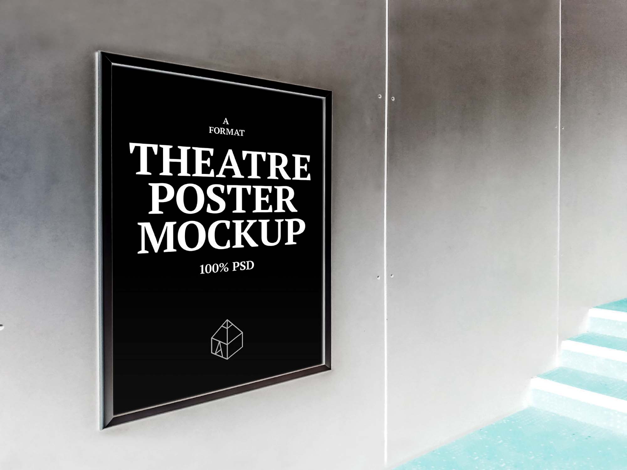 Theatre Poster PSD Mockup (Free) by Graphic Shelter