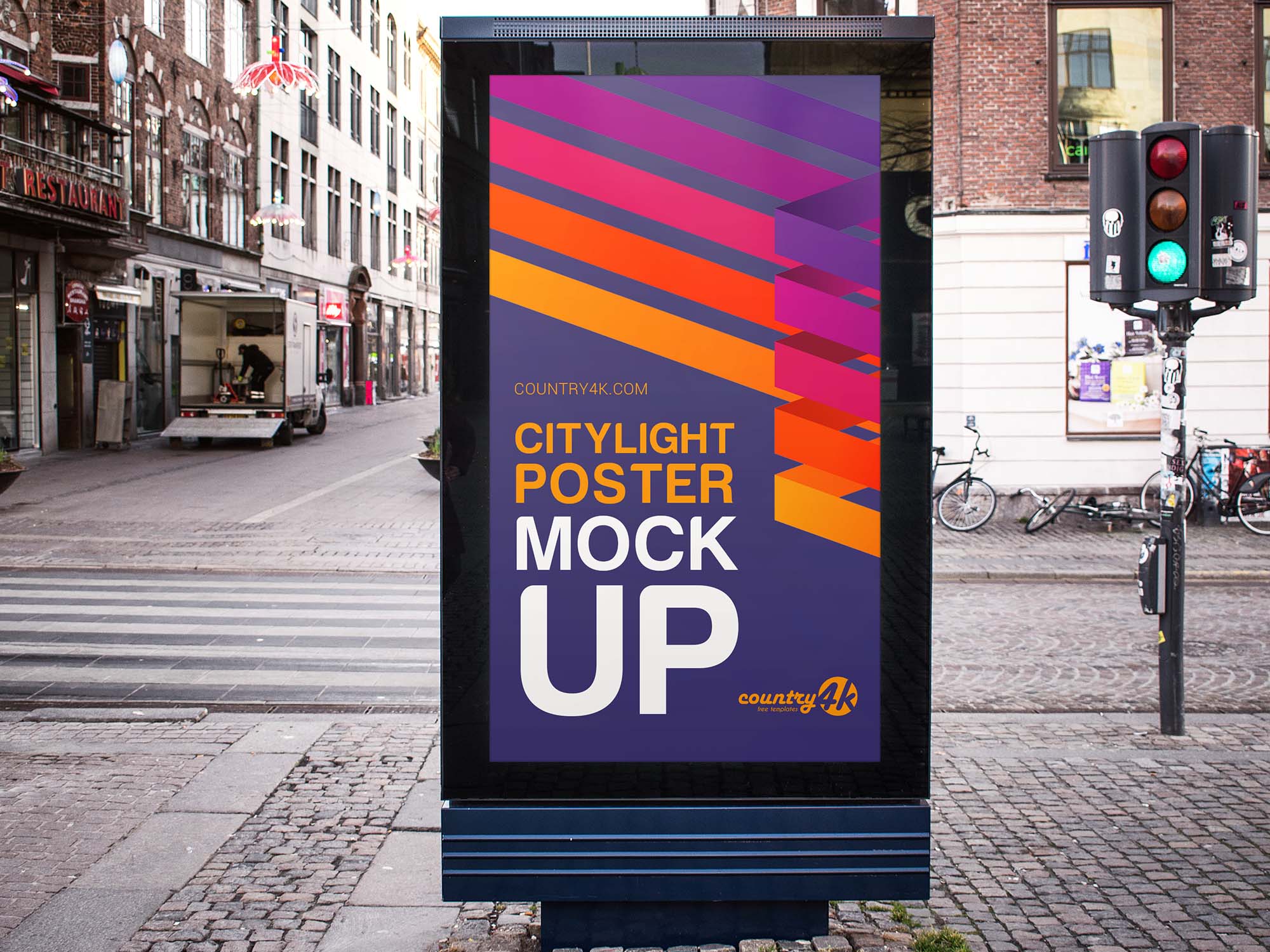 City-light Poster Mockup