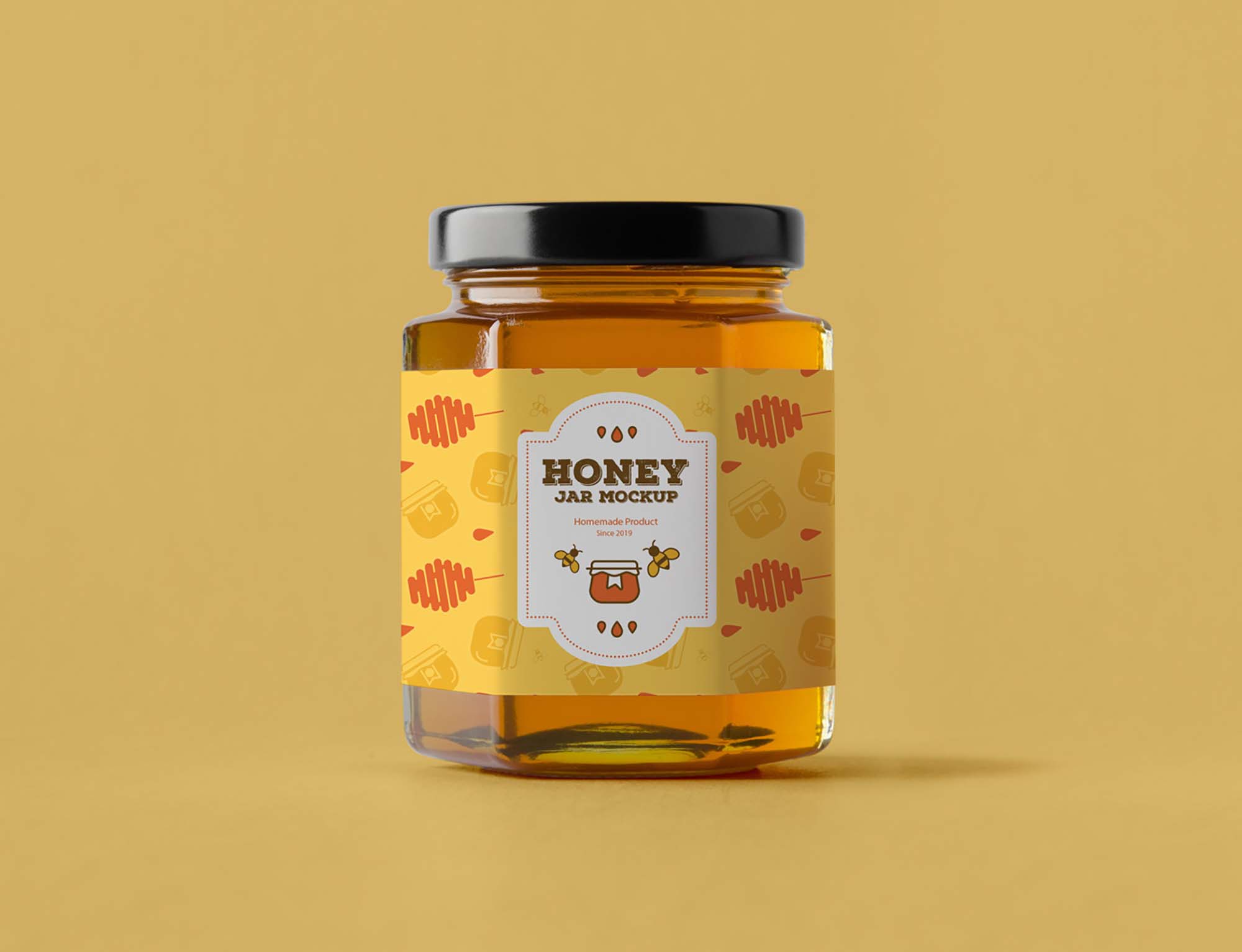 Download Honey Jar PSD Mockup (Free) by Dribbble Graphics