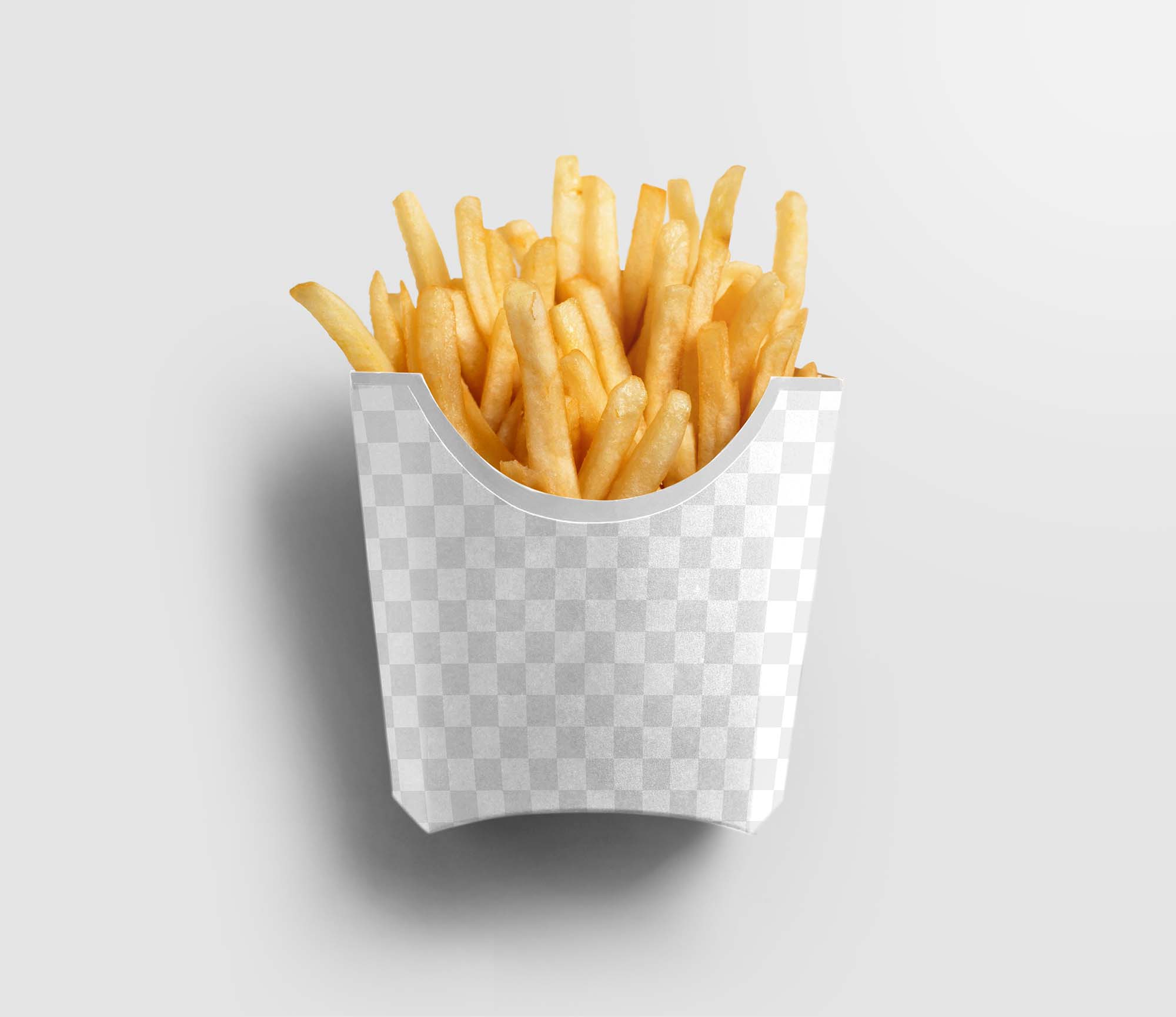 Kraft Paper Small Size French Fries Packaging Mockup - Half Side View -  Free Download Images High Quality PNG, JPG