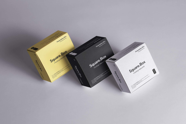 Square Boxes Packaging Mockup
