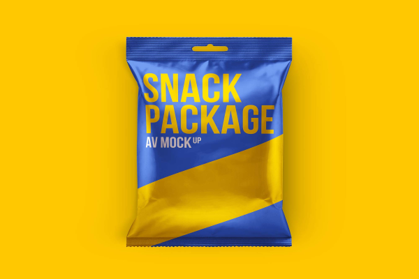 Typical Snack Package Mockup