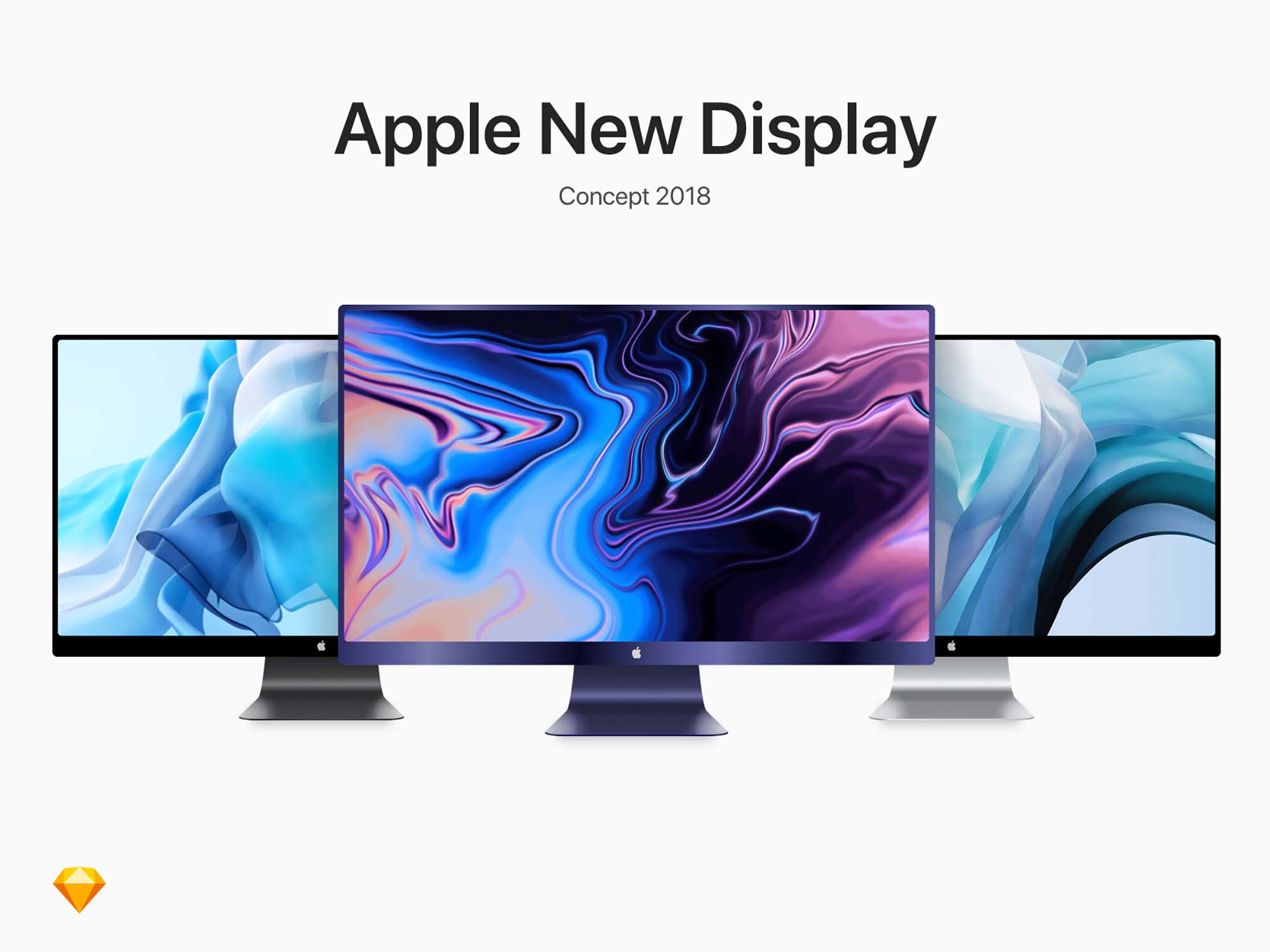 Apple New Display Concept Mockup