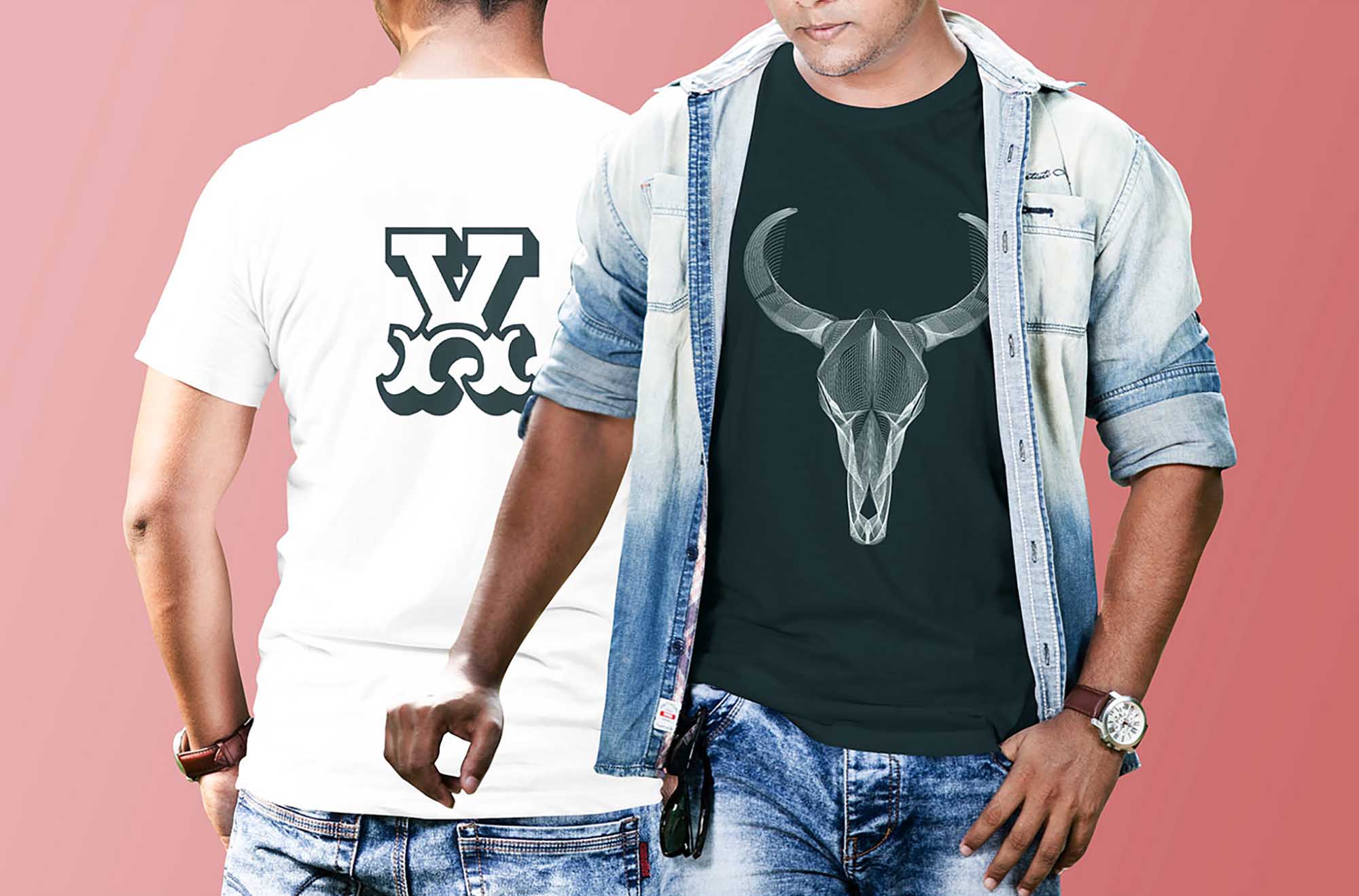 Download Men T-Shirt PSD Mockups (Free) by BuzzAart