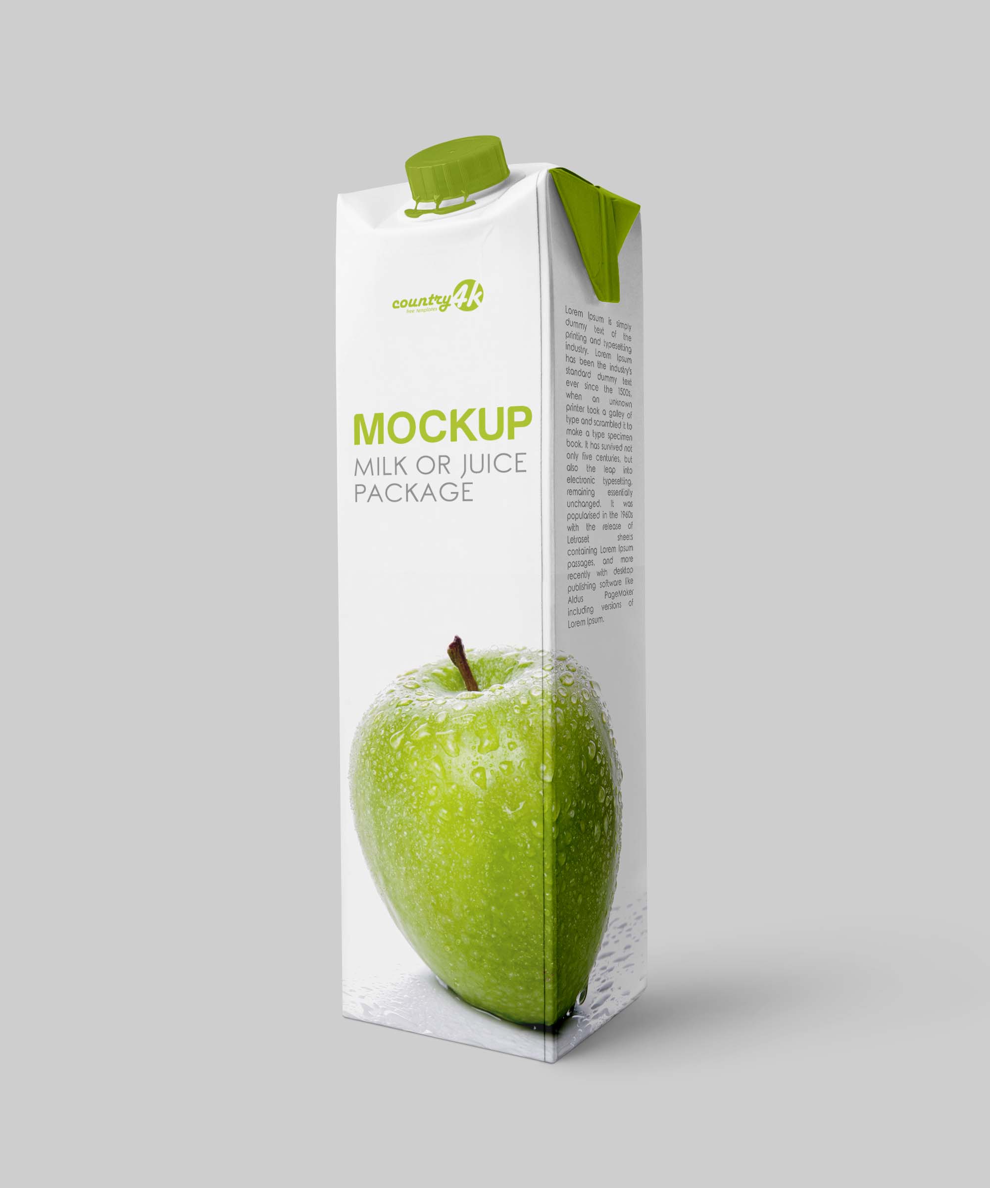 Carton Juice Mockup