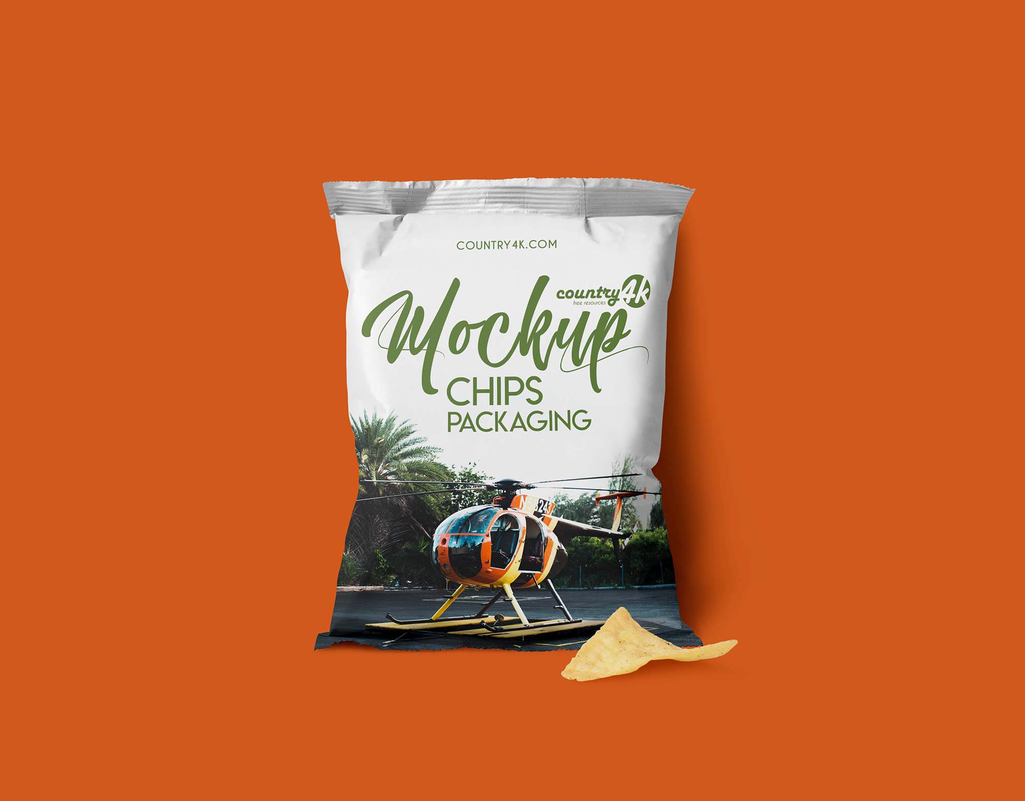Chips Package PSD Mockup (Free) by Country 4K