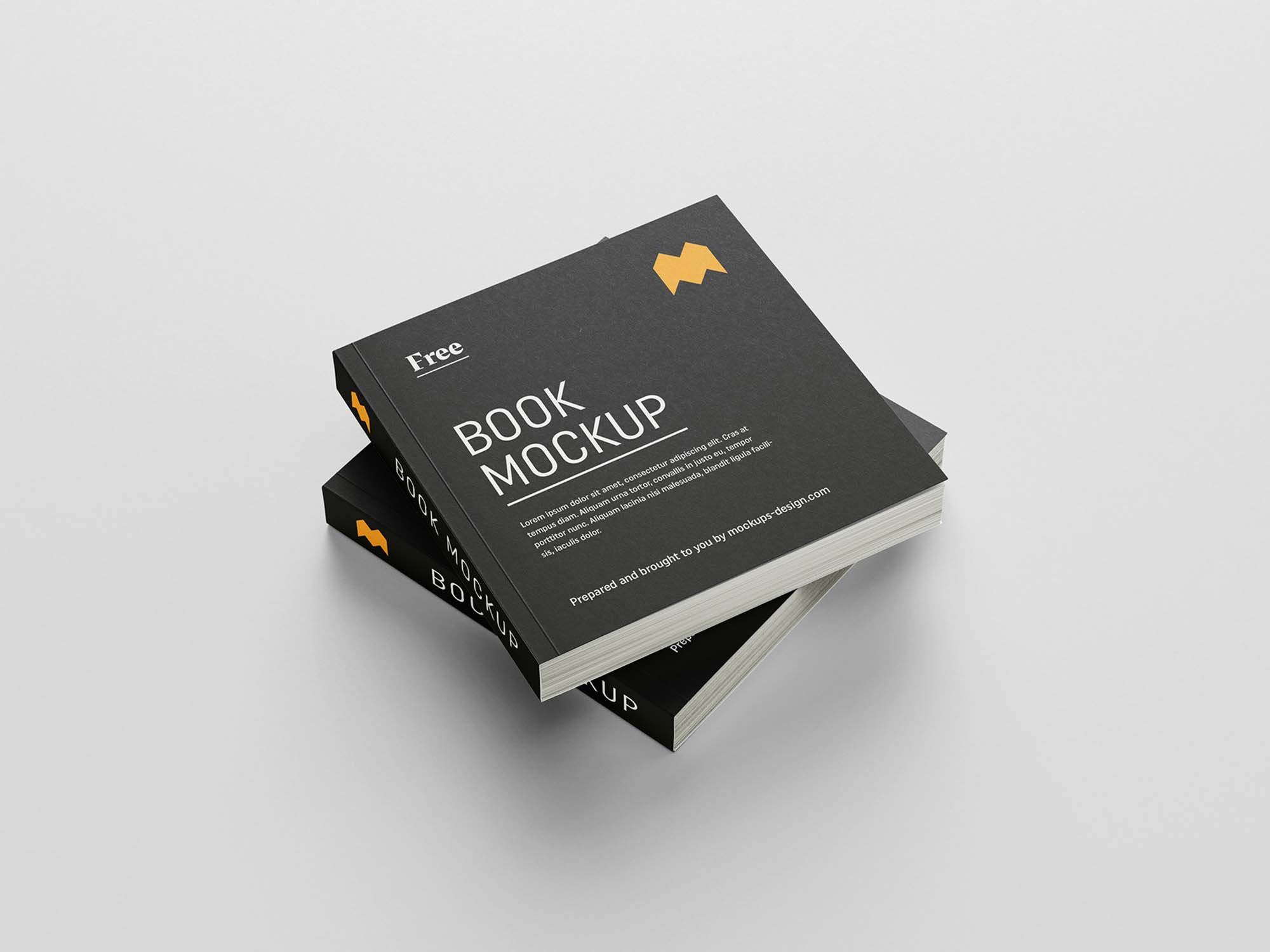 Download 8 Square Book PSD Mockup (Free) by Mockups Design