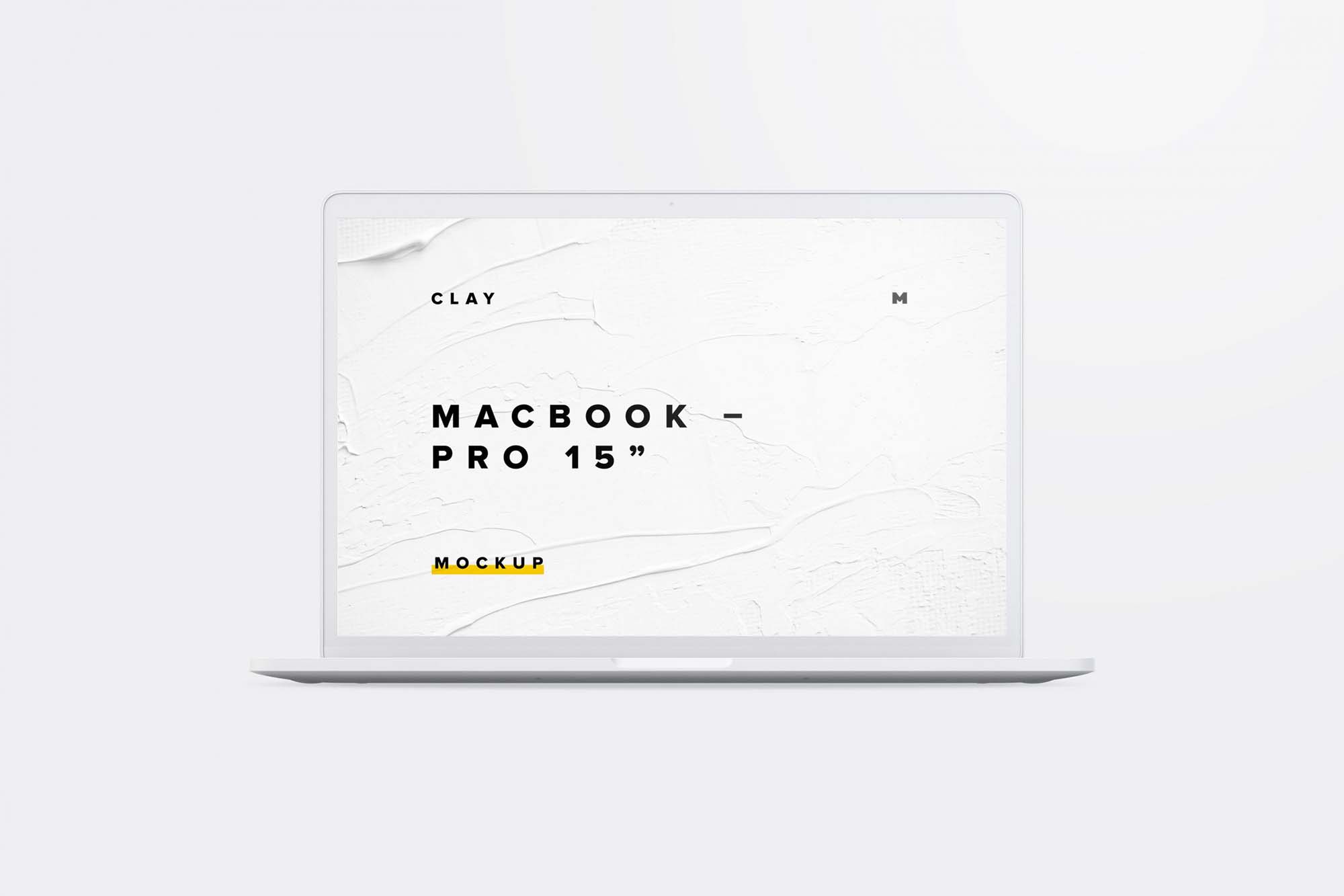 Download White MacBook Pro PSD Mockup (Free) by Mockups Design