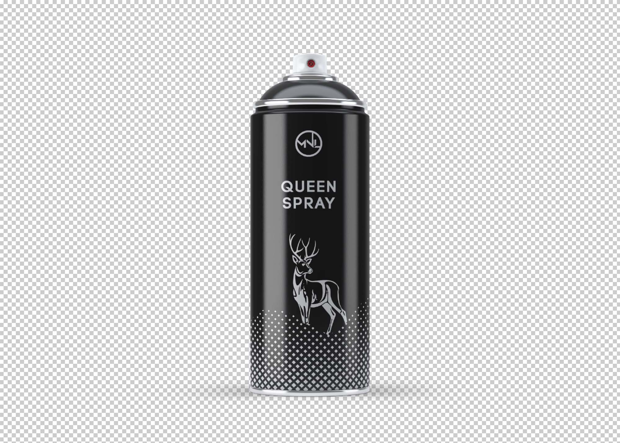 Download Paint Spray Bottle Label PSD Mockup (Free) by Mr. Mockup