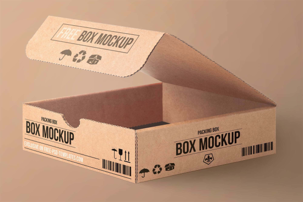 Open Cartoon Packaging Mockup