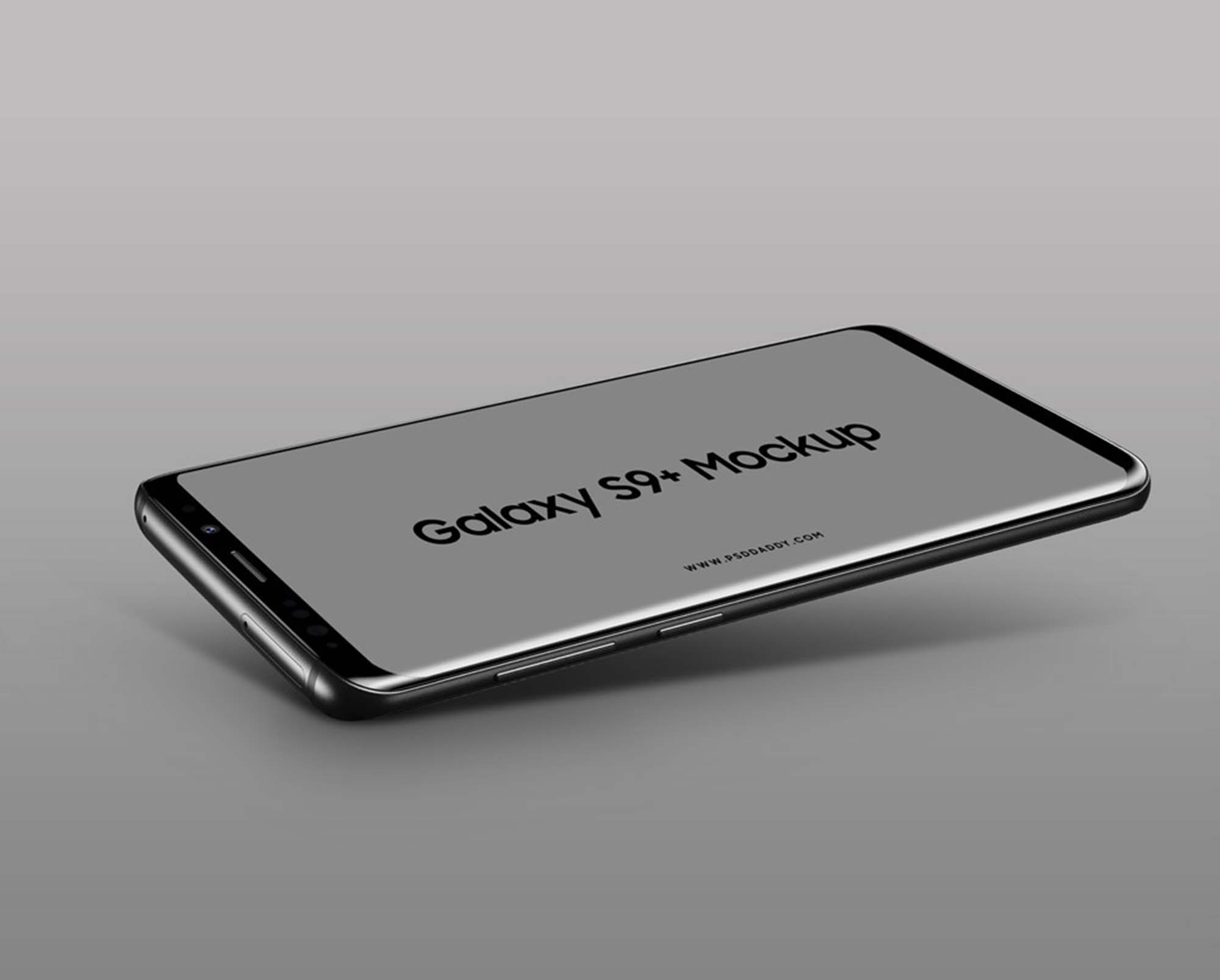 Grey Samsung Galaxy S9 Mockup