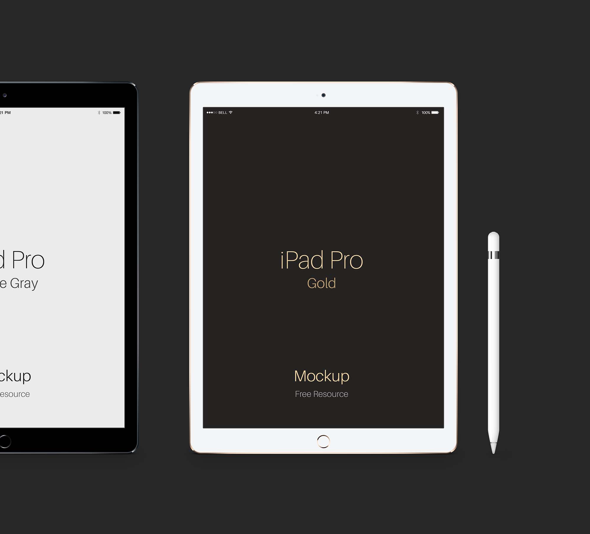 Download New Vector iPad Pro PSD Mockup (Free) by Pixeden