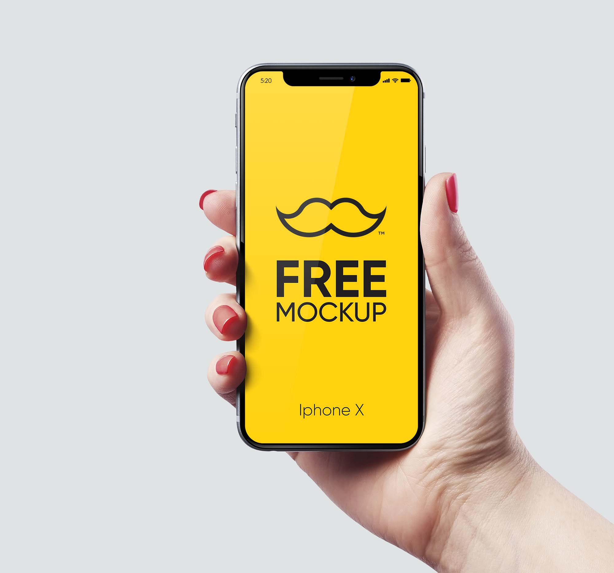 Download Iphone X Hand Held Psd Mockup Free By Original Mockups